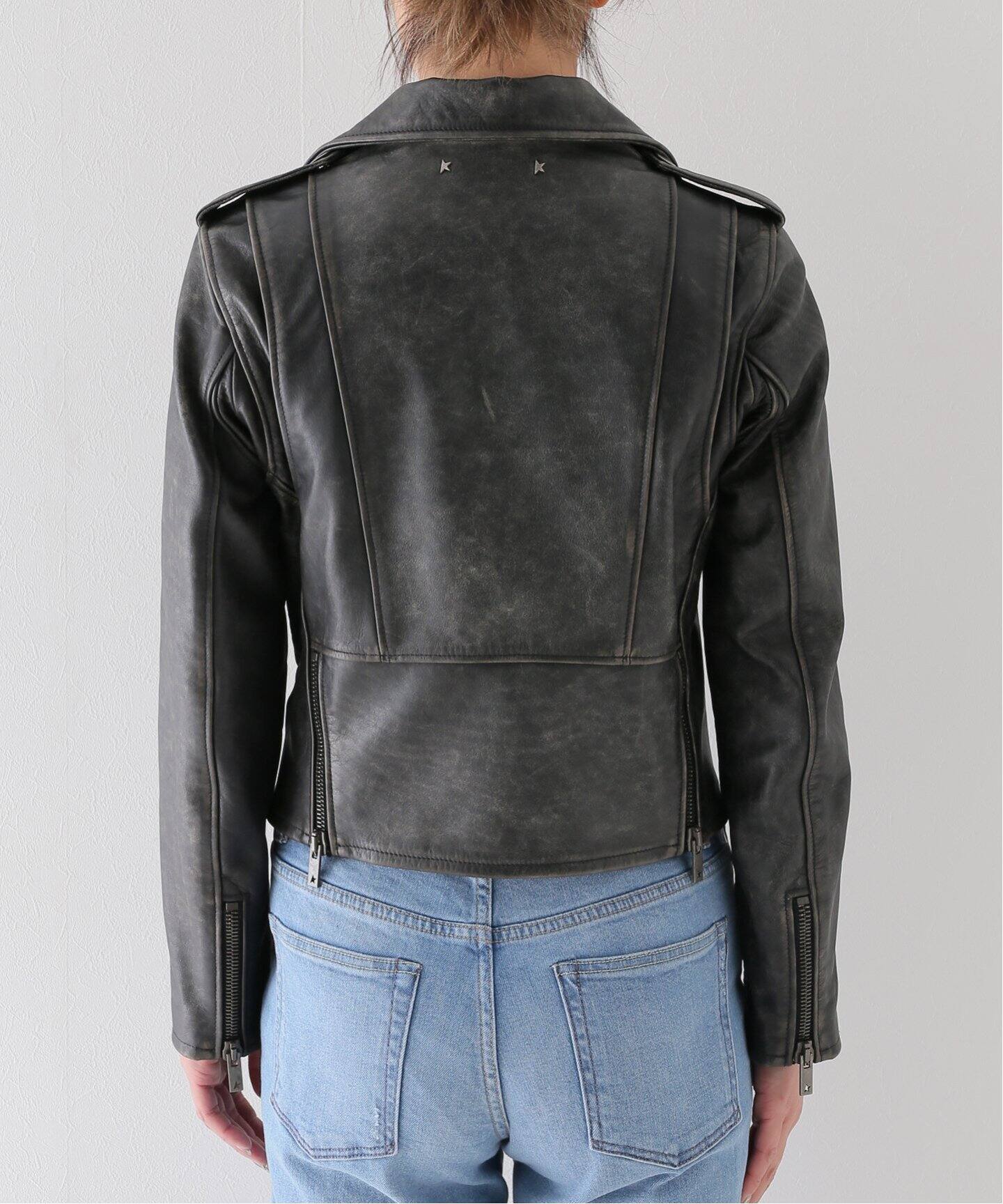 GOLDEN GOOSE/ゴールデングース】CHIODO LEATHER JACKET（レザー 