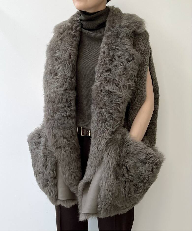 BLANCHA ブランカ ムートンベスト MOUTON VEST 国内代理店 - メルカリ 