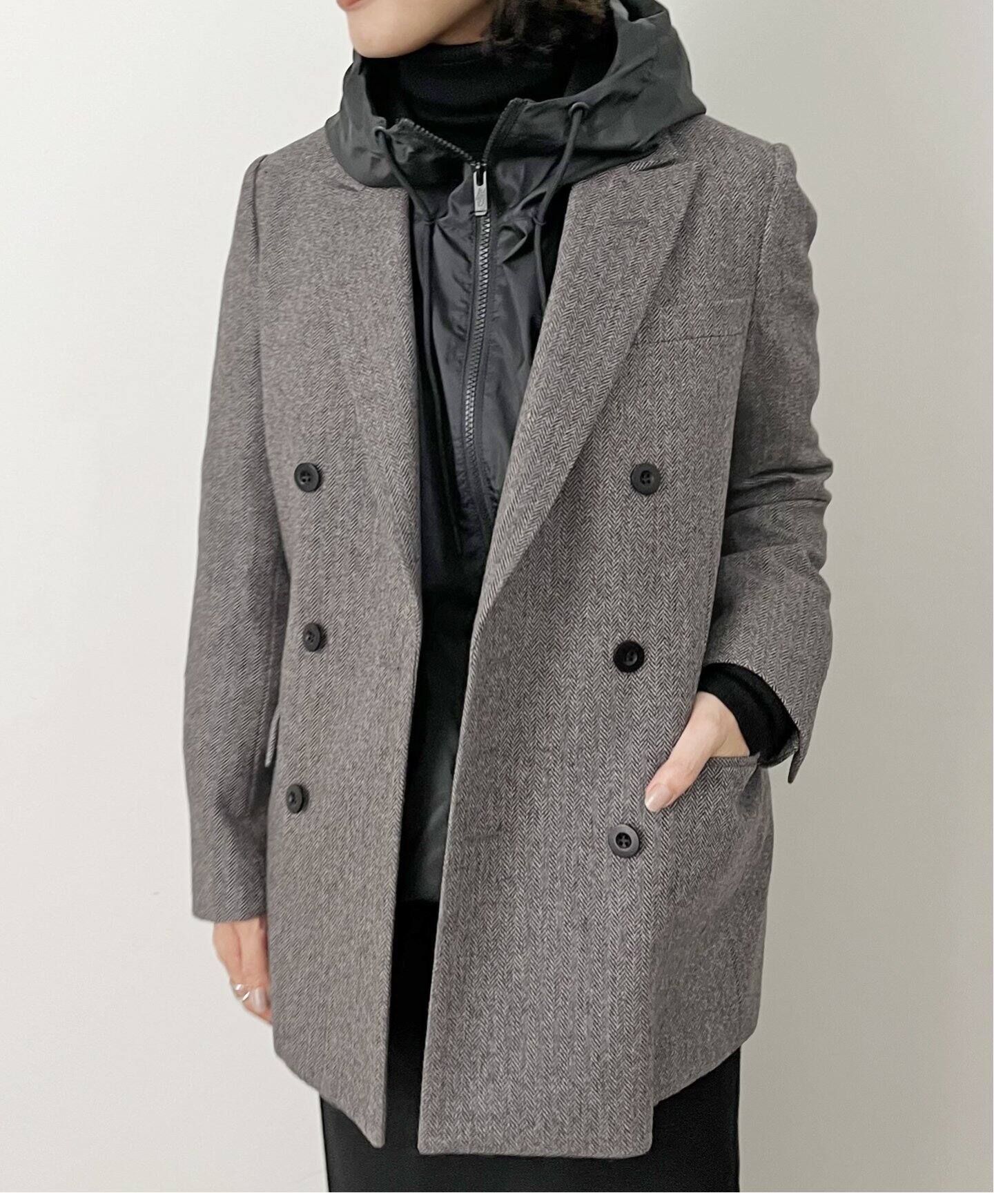 UNION LAUNCH/ユニオンランチ】W JACKET(Herringbone)（テーラード 