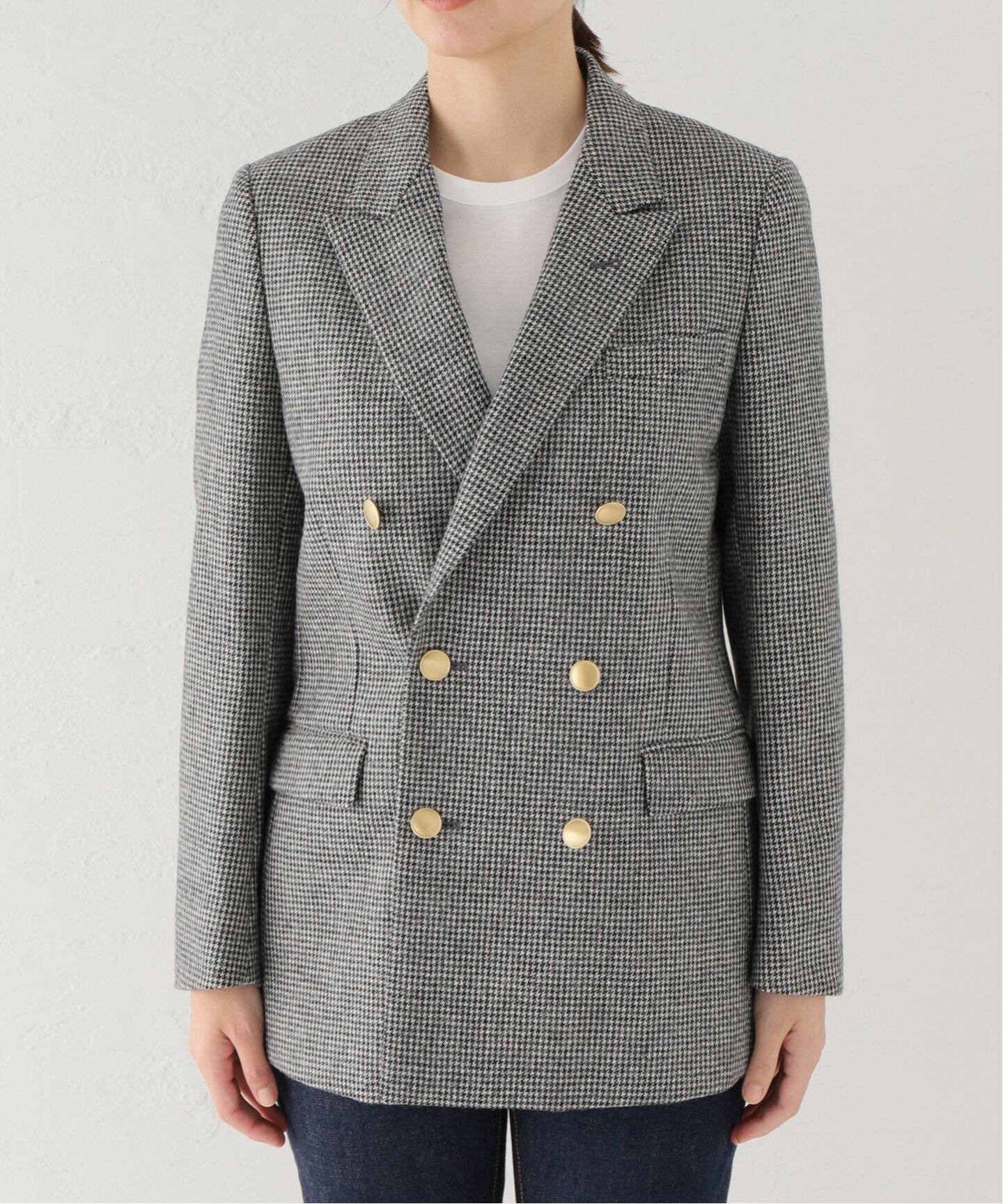 UNION LAUNCH/ユニオンランチ】W JACKET(チドリゴウシ)（テーラード 