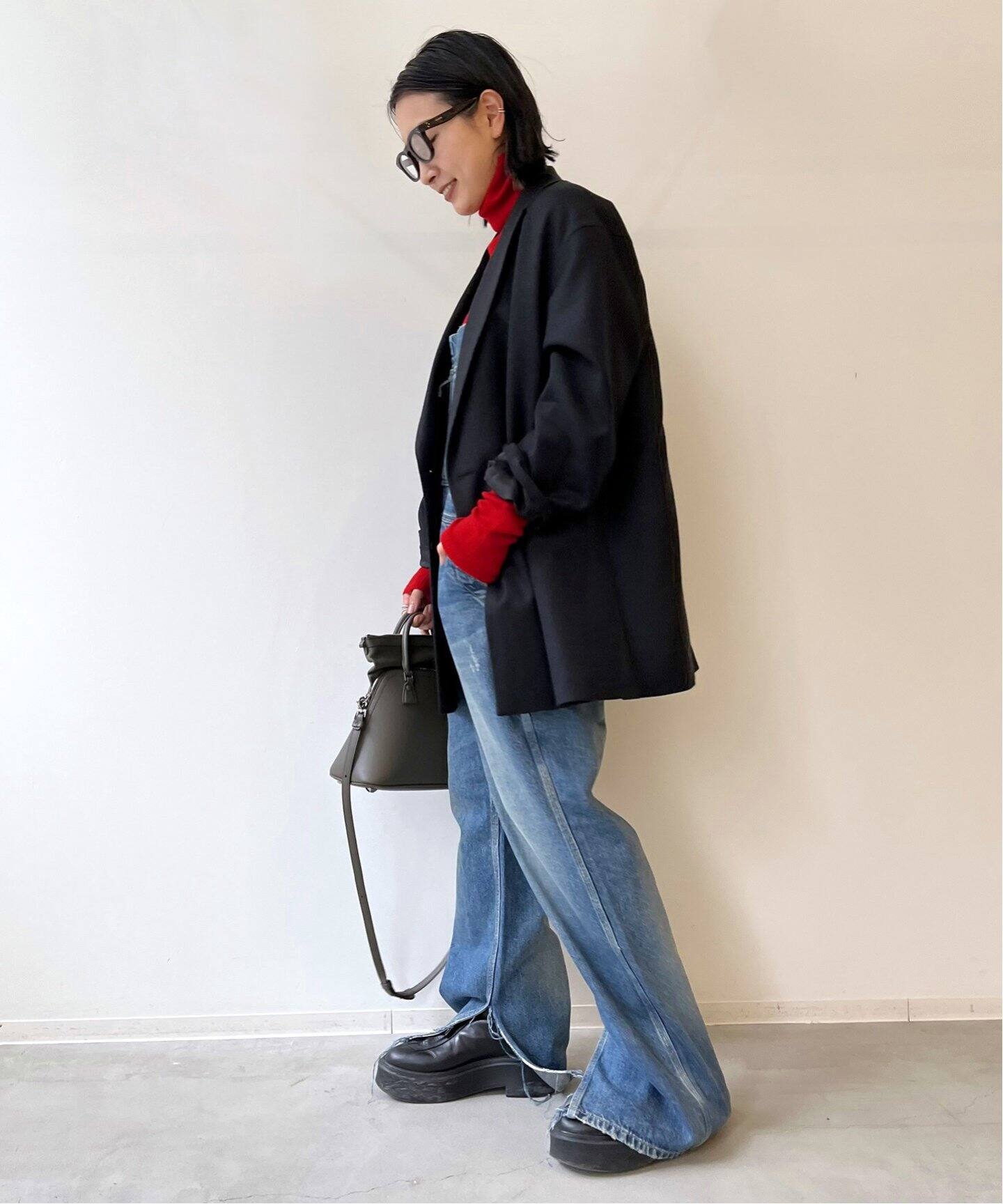 Col Pierrot /コル ピエロ】Reggiani Oversize W Jacket（テーラード  