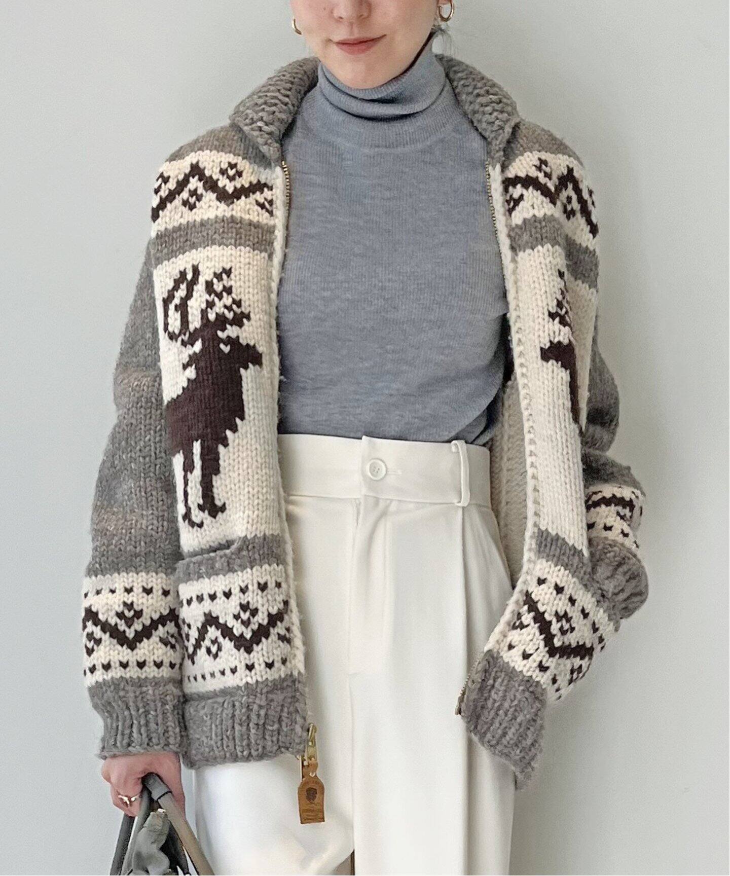 CANADIAN SWEATER/カナディアンセーター】Zip Cardigan（カーディガン 