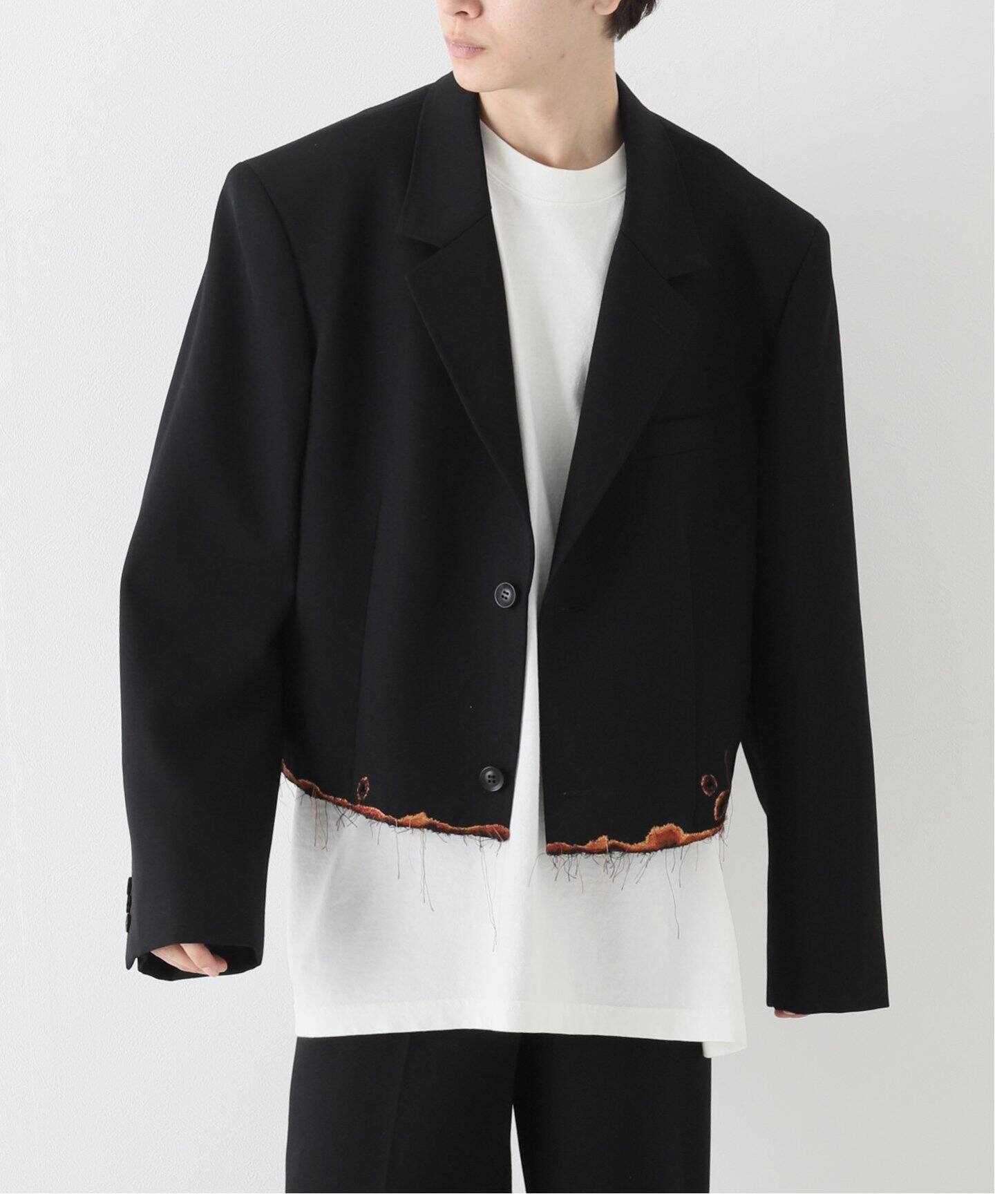 doublet / ダブレット】BURNIG EMBROIDERY TAILORED JACKET