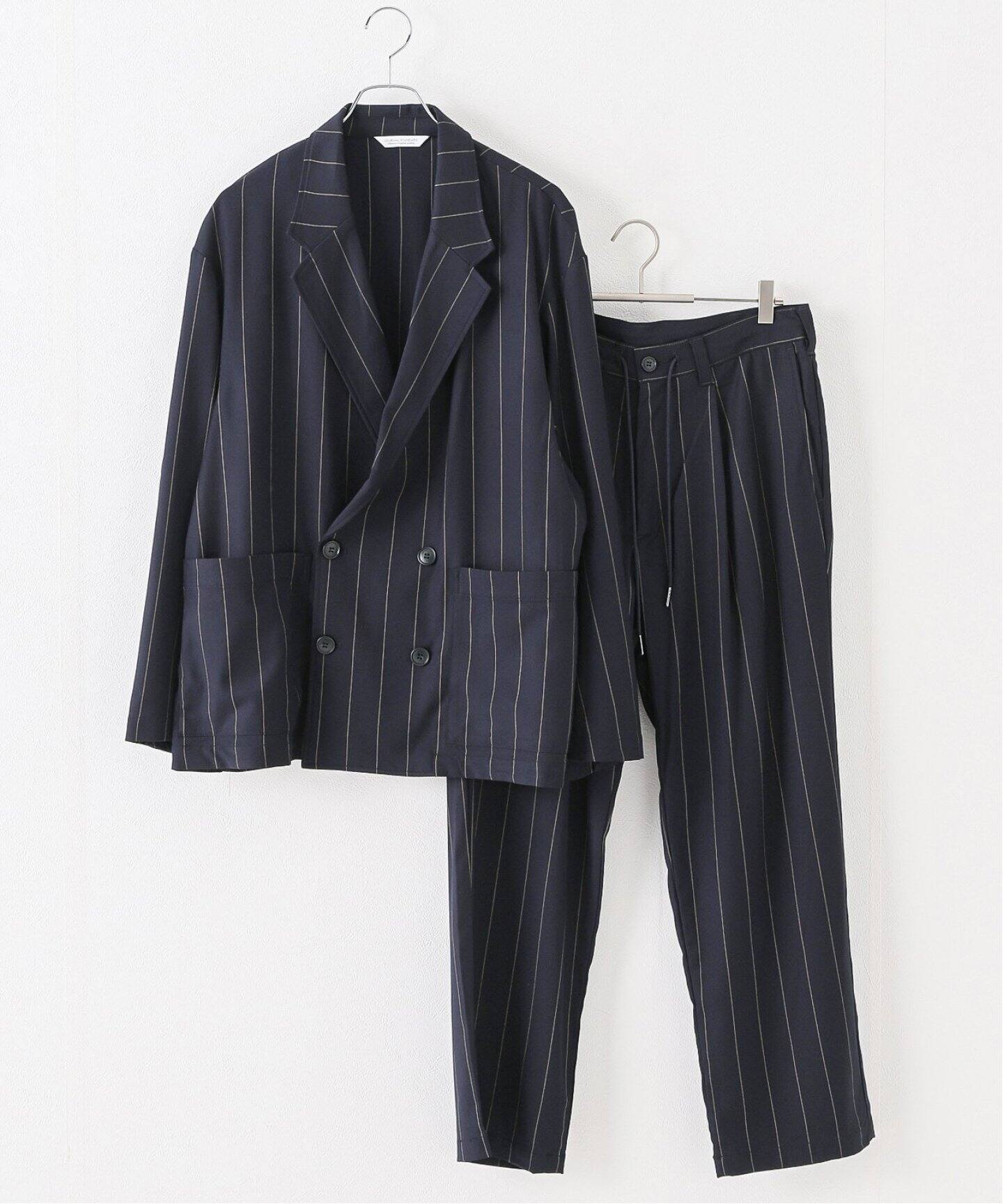 DADS】“ダブルジャケット+パンツの2点SET” ストライプ セットアップ  
