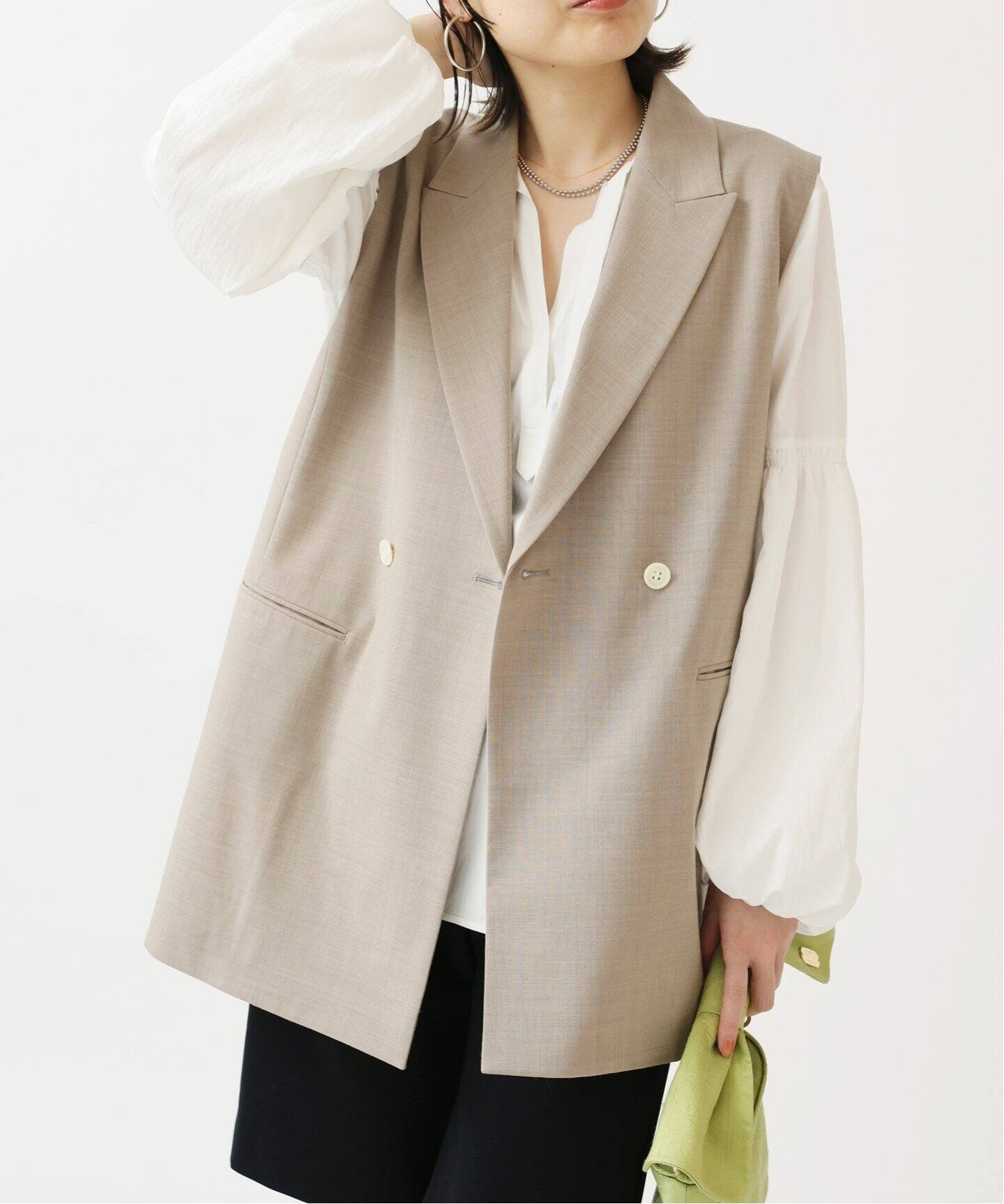 スリーブレス テーラードジャケット（テーラードジャケット）｜IENA  