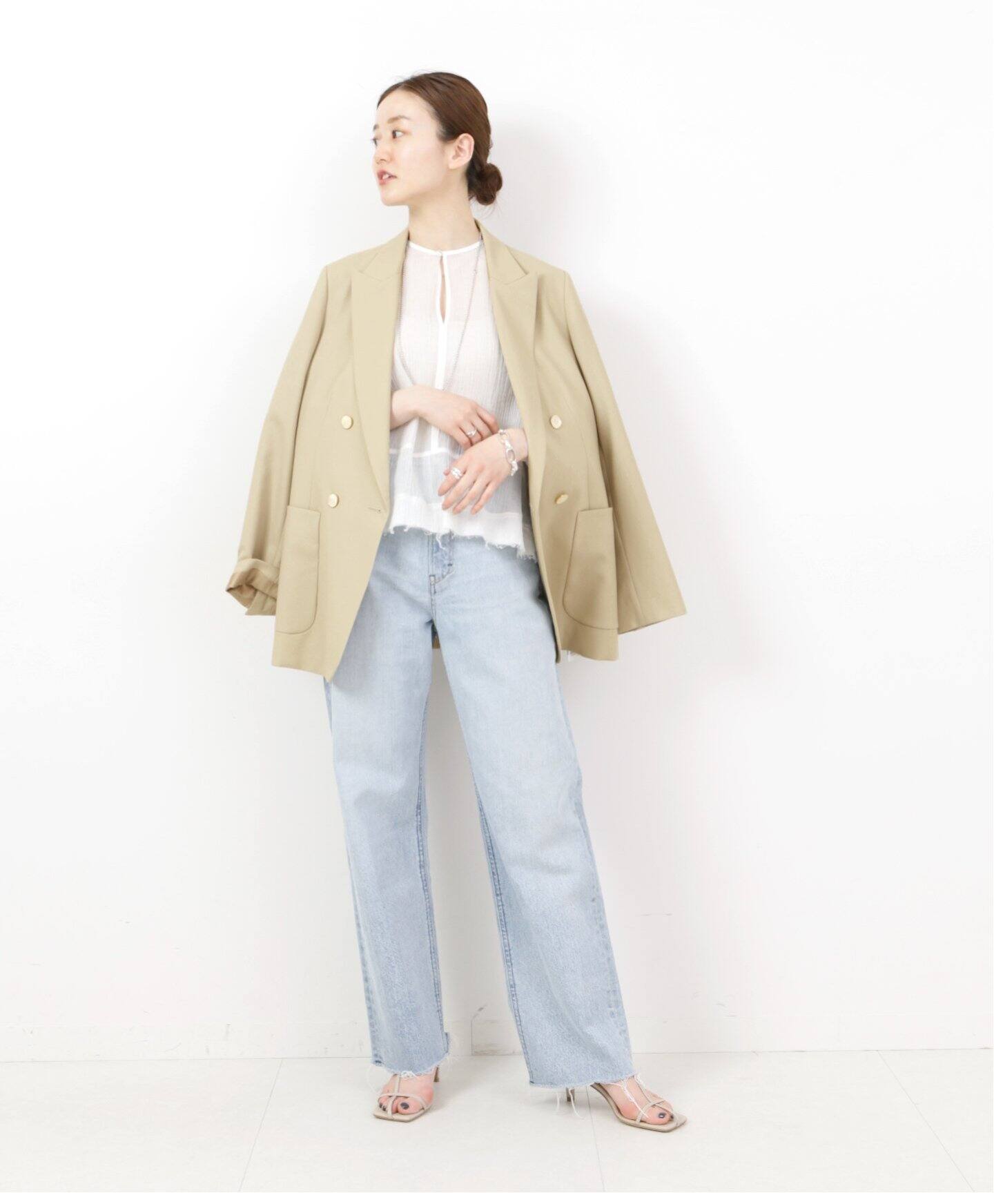 ウールダブルブレストジャケット◇（テーラードジャケット）｜IENA  