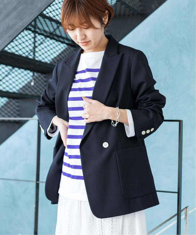 ウールダブルブレストジャケット◇（テーラードジャケット）｜IENA  