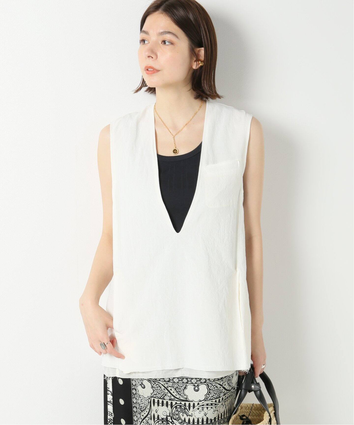 INSCRIRE/アンスクリア】 BOIL WASHER SLEEVELESS ジャケット（その他 