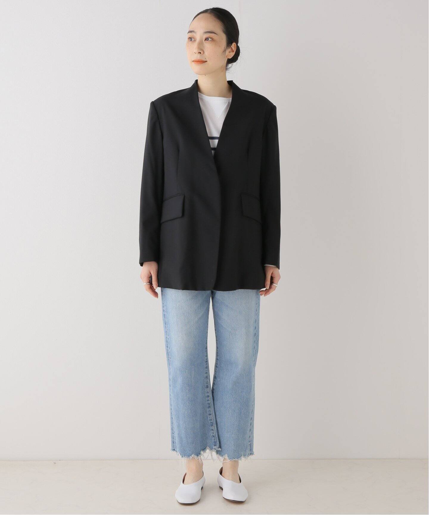 Uhr/ウーア】 別注 OVER JACKET（ノーカラージャケット）｜IENA 