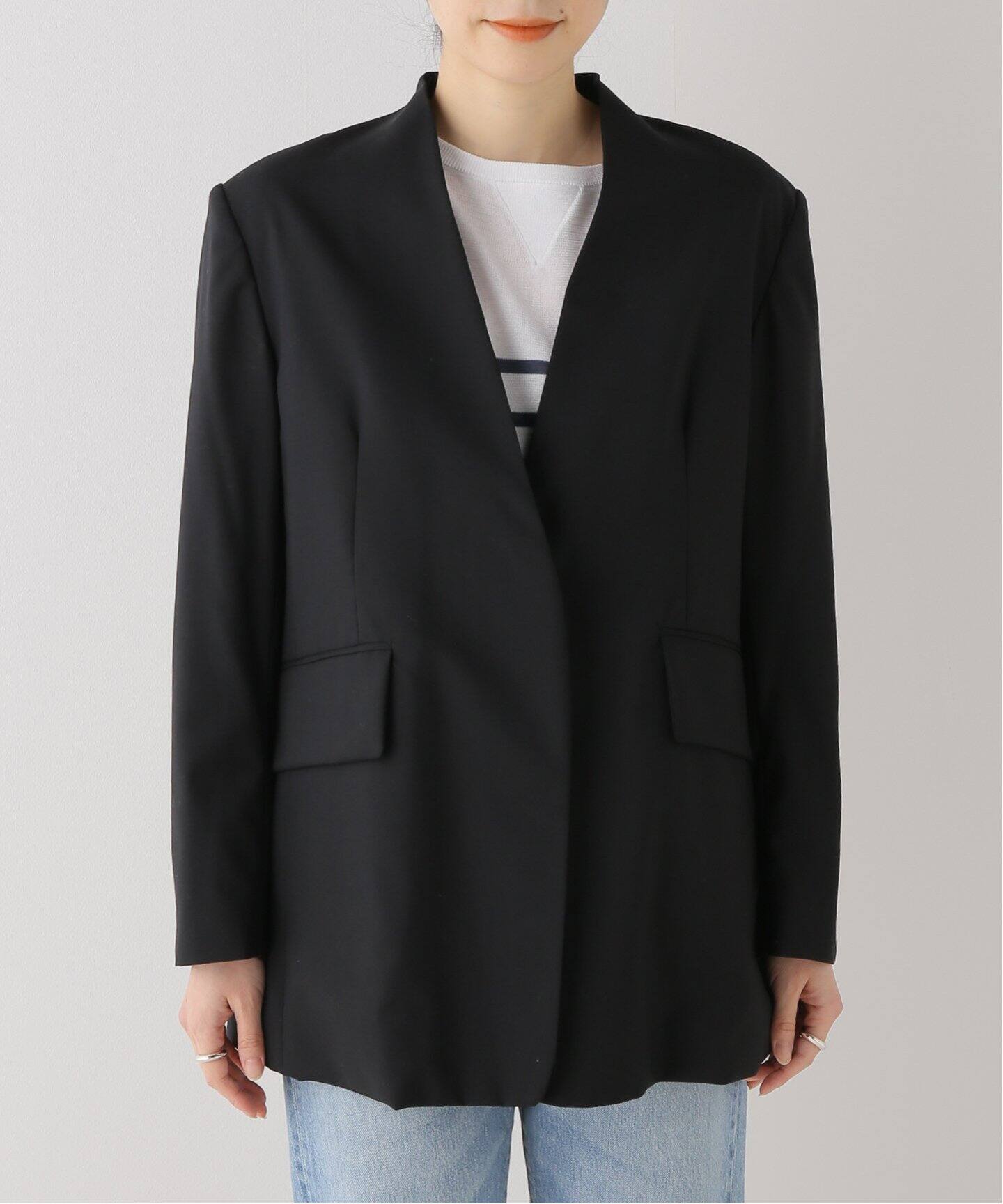 Uhr/ウーア】 別注 OVER JACKET（ノーカラージャケット）｜IENA 