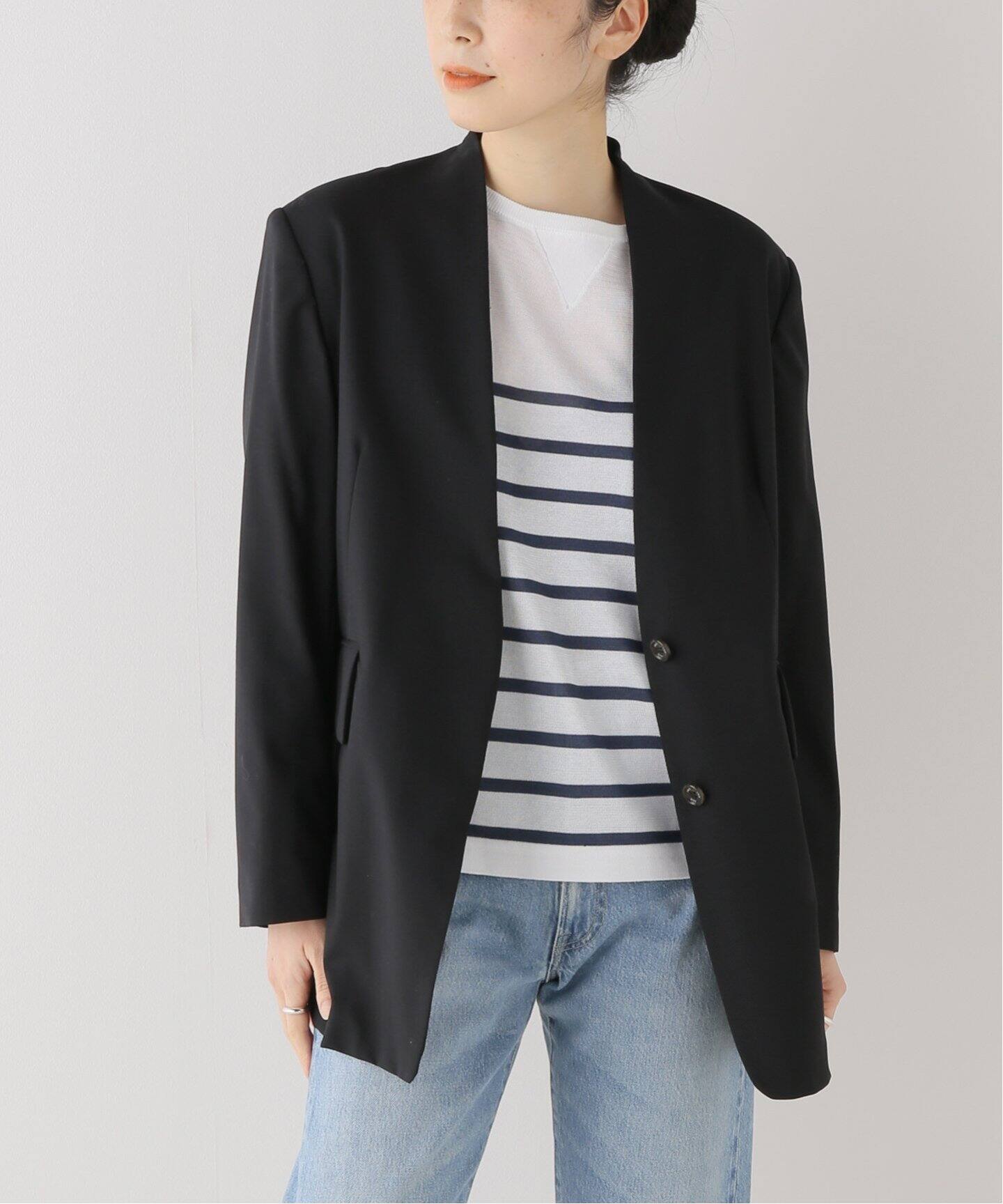 Uhr/ウーア】 別注 OVER JACKET（ノーカラージャケット）｜IENA  