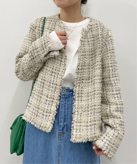 Comatexツイードノーカラージャケット Slobe Iena スローブ イエナ 公式のファッション通販 Baycrew S Store