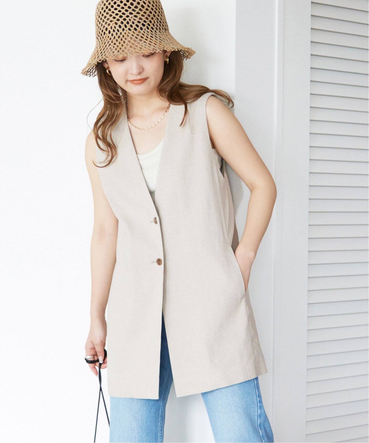 追加》リネンジレ◇（その他ジャケット・スーツ）｜SLOBE IENA  