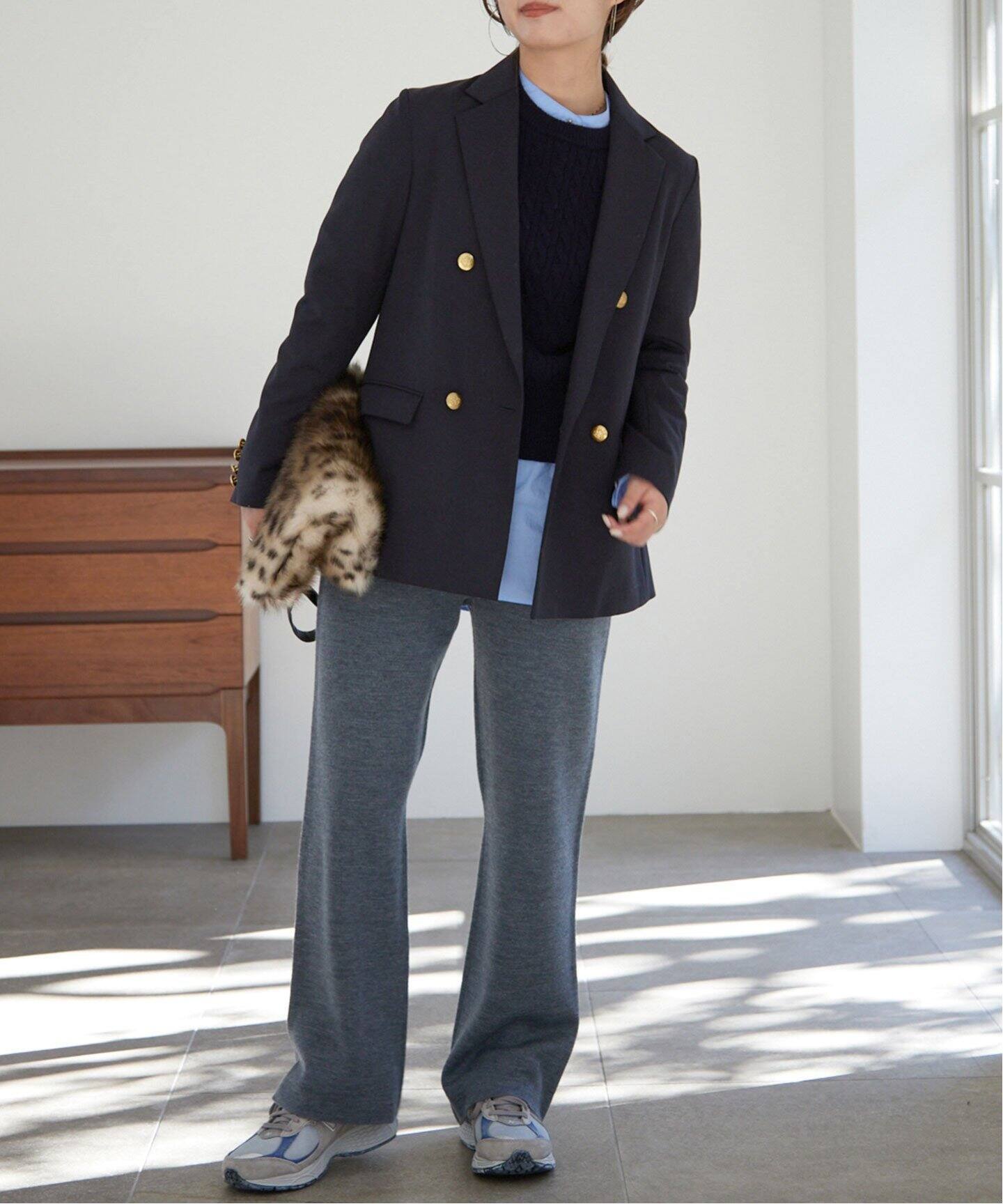 ウールコンギャバ金ボタンジャケット（テーラードジャケット）｜SLOBE  