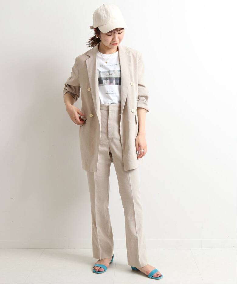 麻/ポリテーラードジャケット◇（テーラードジャケット）｜SLOBE IENA  