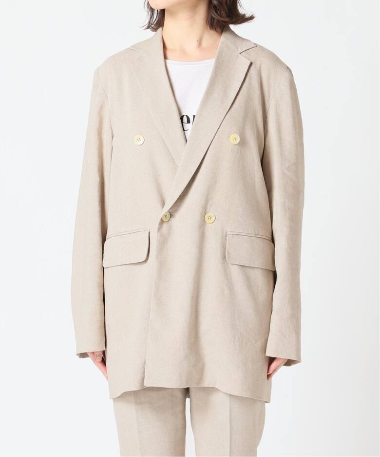 麻/ポリテーラードジャケット◇（テーラードジャケット）｜SLOBE IENA  