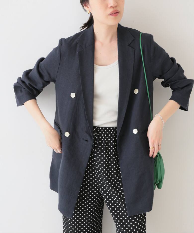 麻/ポリテーラードジャケット◇（テーラードジャケット）｜SLOBE IENA  
