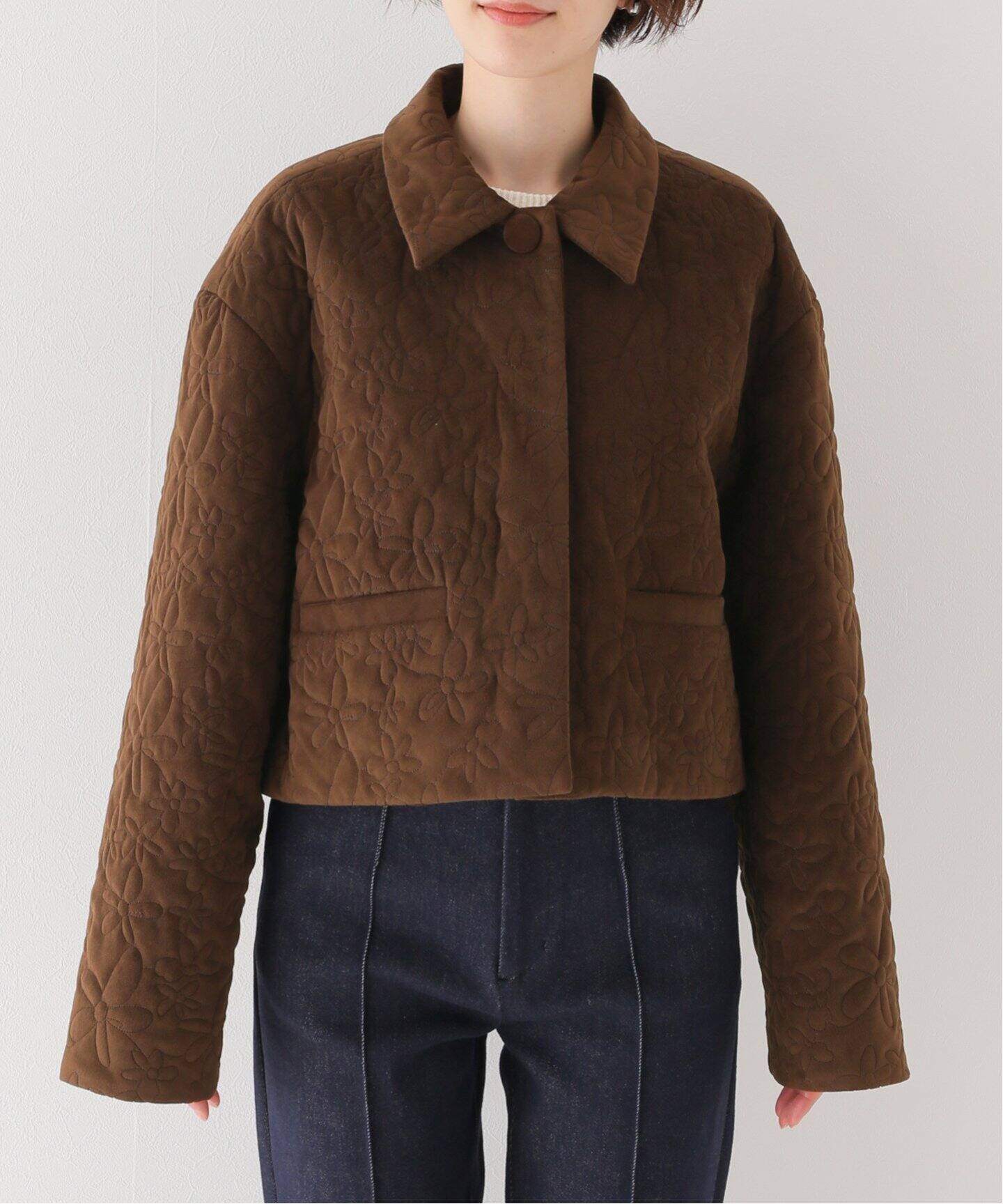 AMOMENTO / アモーメント】FLOWER QUILTED VELVET ジャケット（その他  