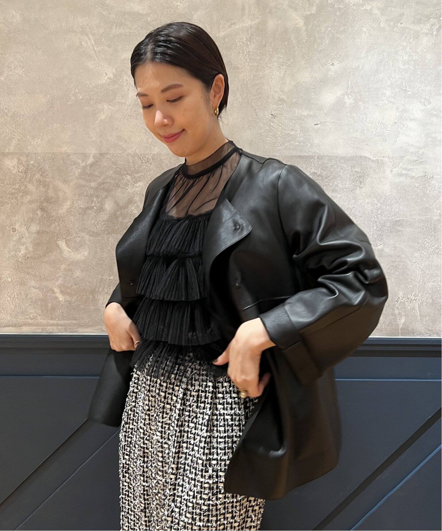 IENA LA BOUCLE SHEEP レザージャケット（ノーカラージャケット 