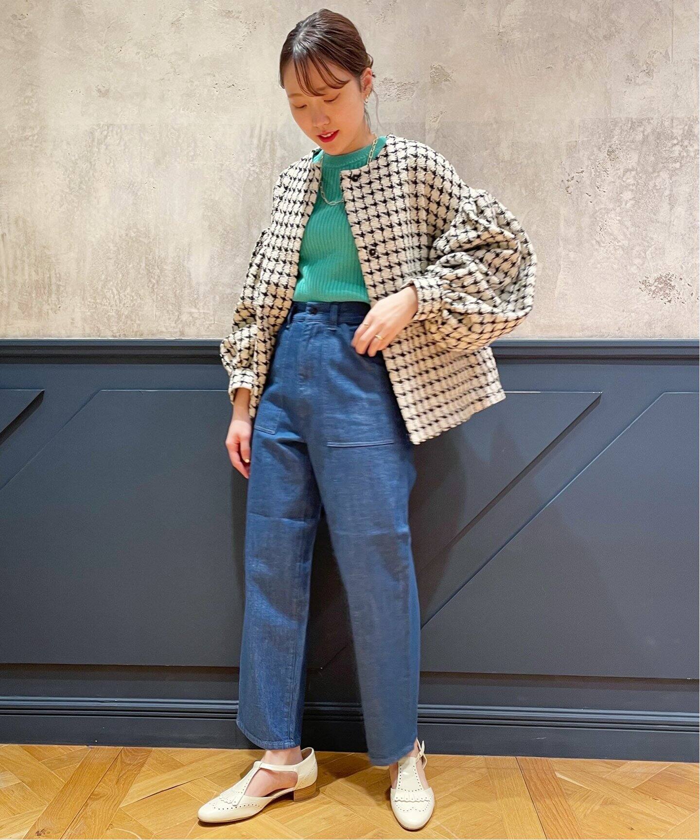 IENA LA BOUCLE LINTONノーカラージャケット◇（ノーカラージャケット 
