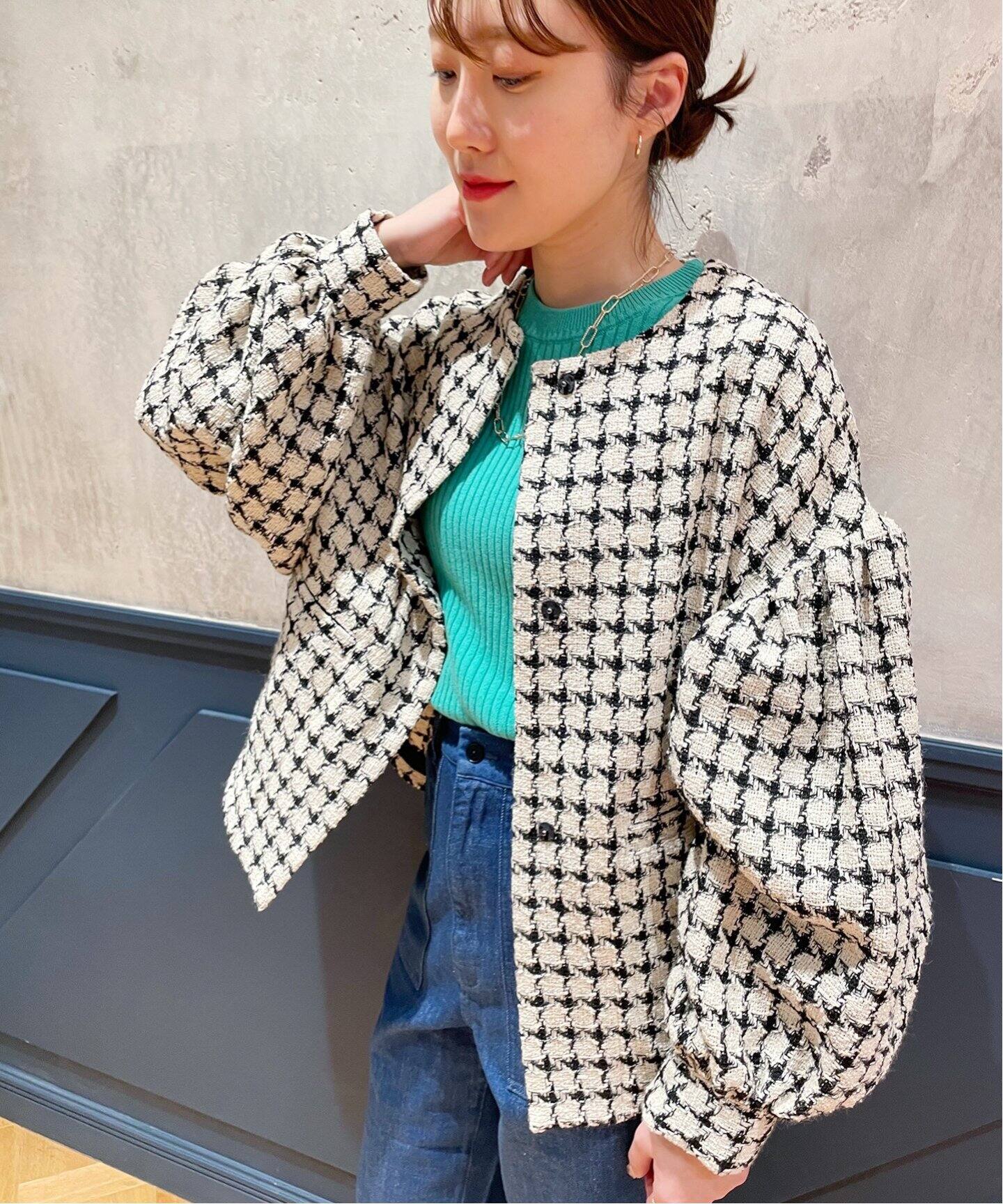 IENA LA BOUCLE LINTONノーカラージャケット◇（ノーカラージャケット 