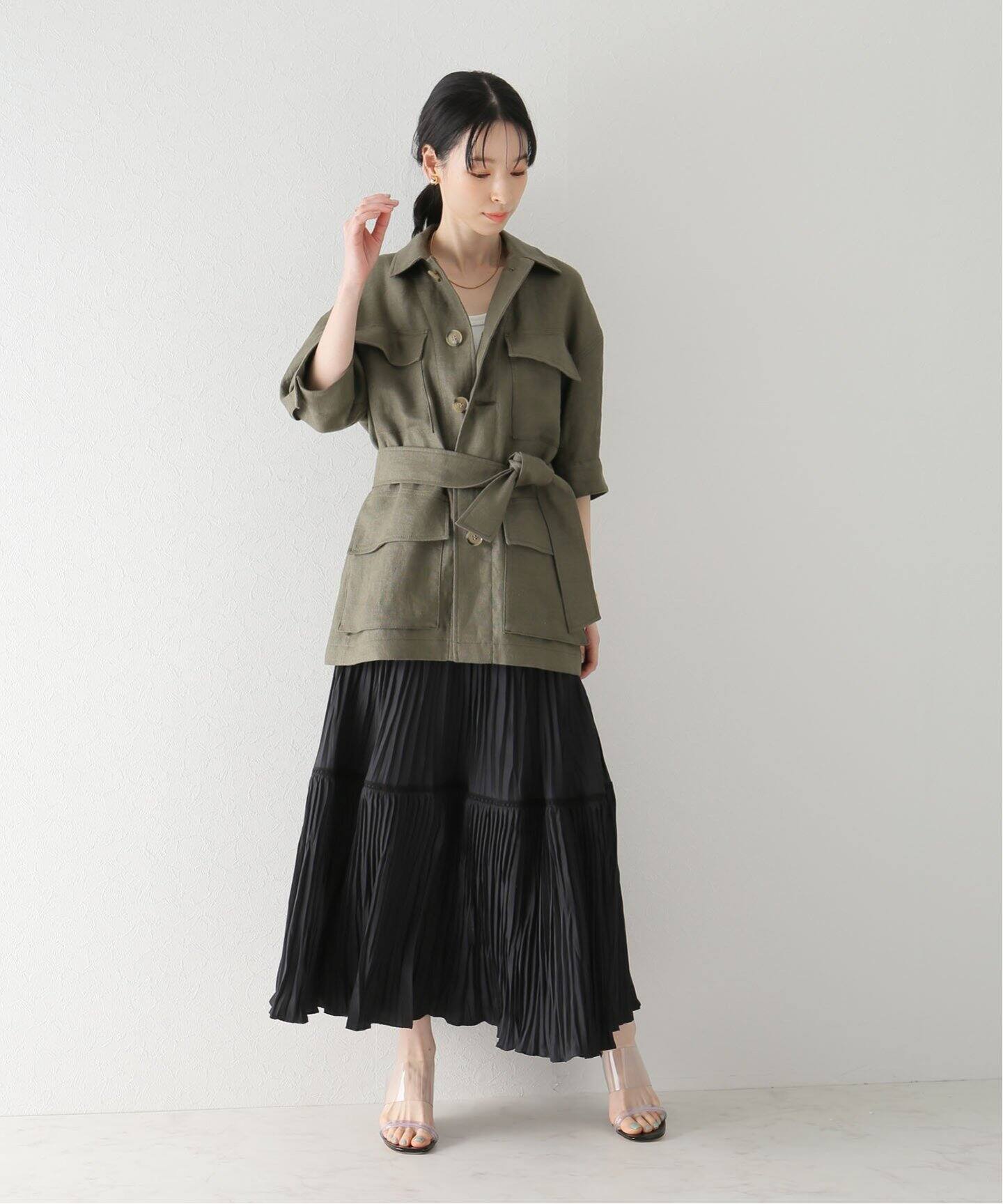 LINEN safari ジャケット（その他ジャケット・スーツ）｜Plage 