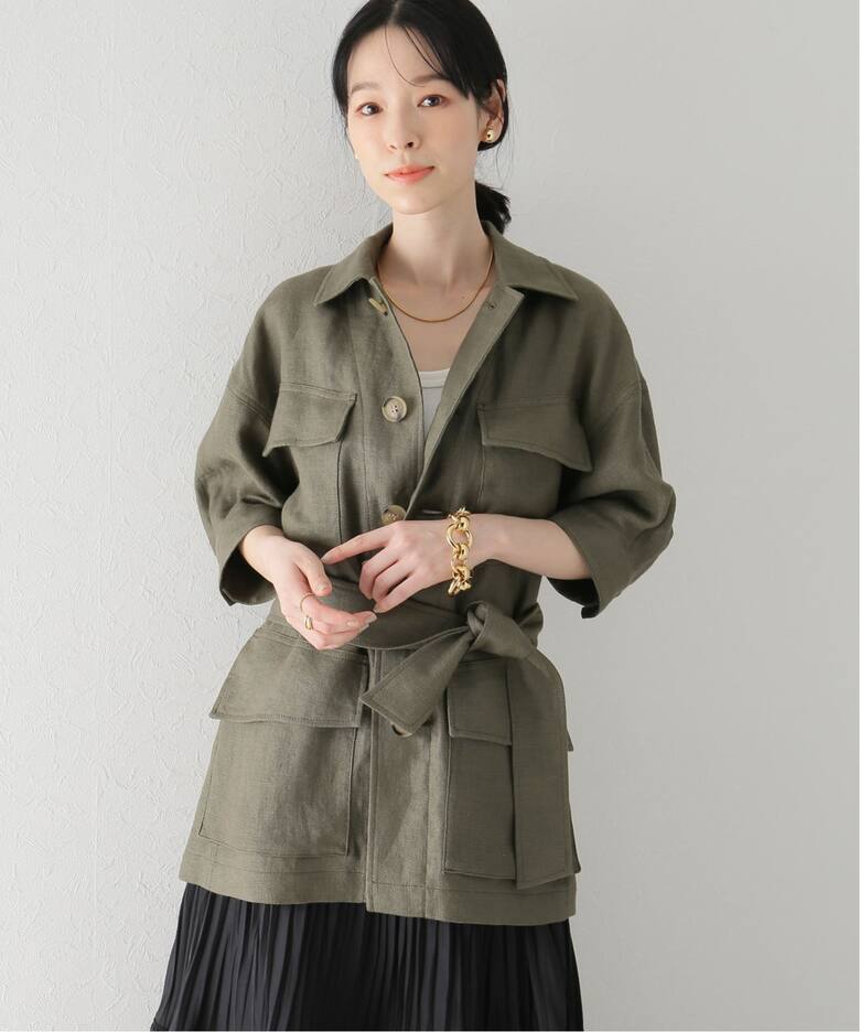 LINEN safari ジャケット（その他ジャケット・スーツ）｜Plage 
