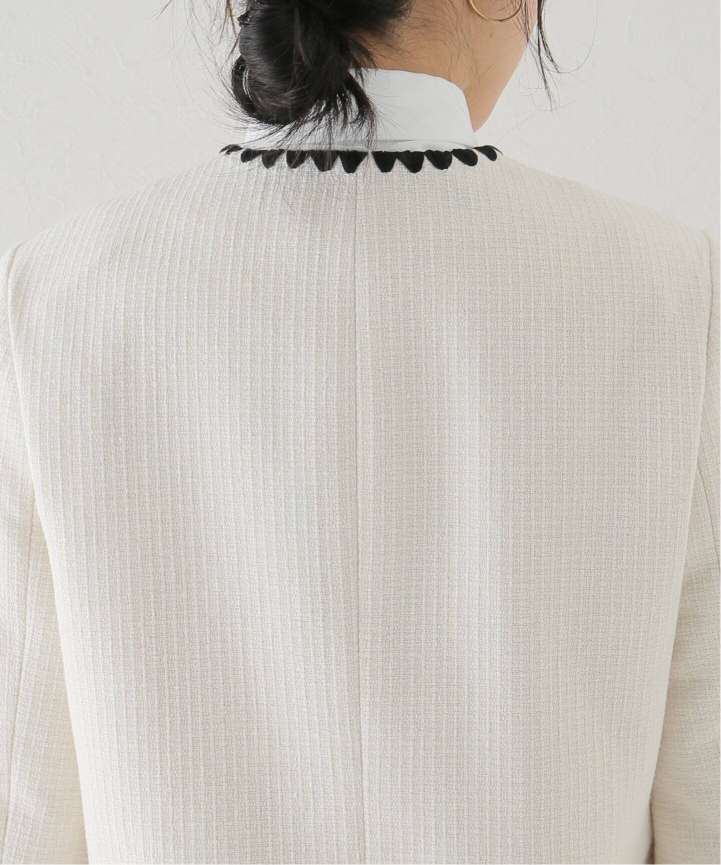 GIRL】ツィード刺繍ジャケット◇（ノーカラージャケット）｜Plage 