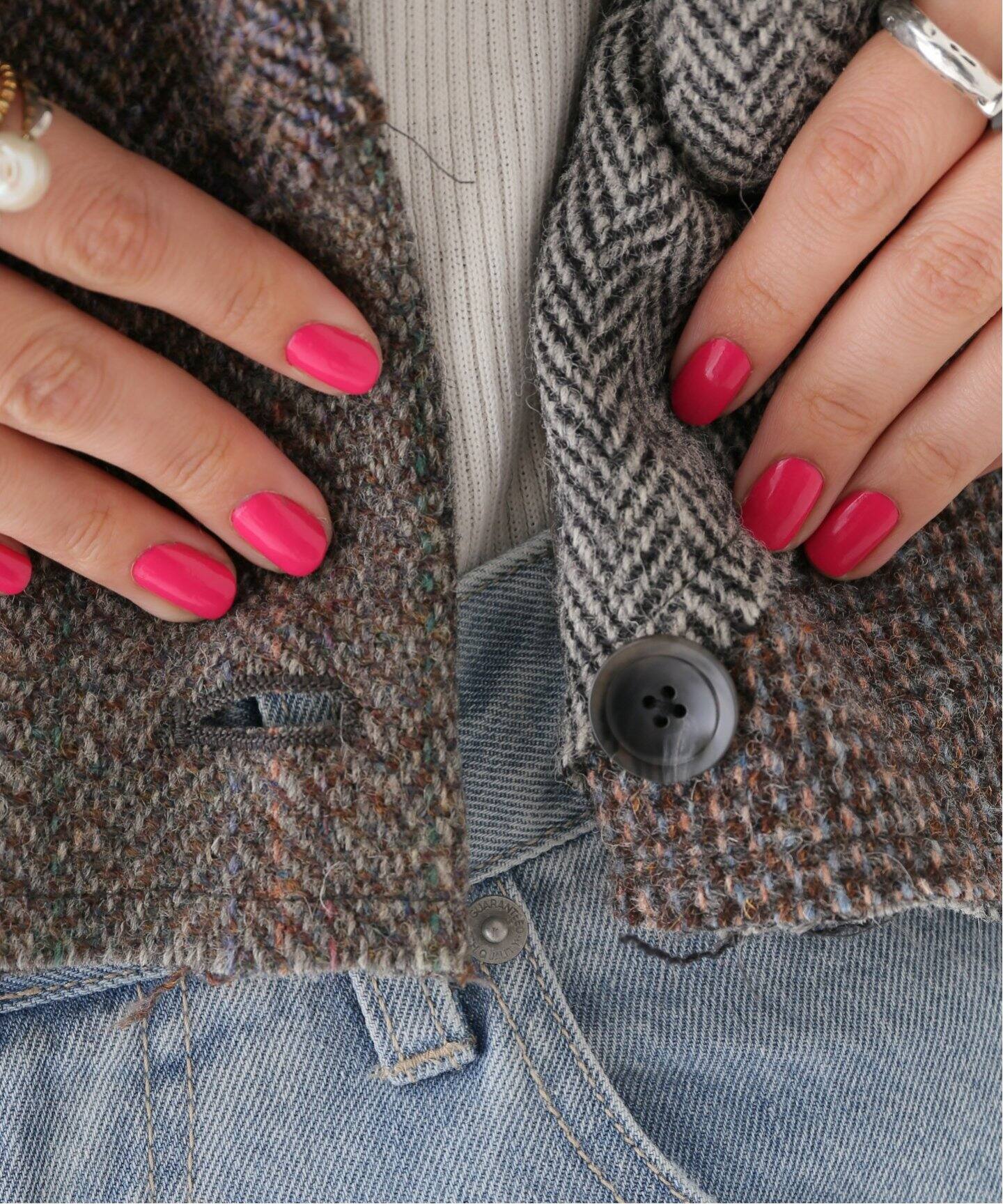 MALION Vintage/マリオンヴィンテージ】別注 TWEED W GILETTE[GRY