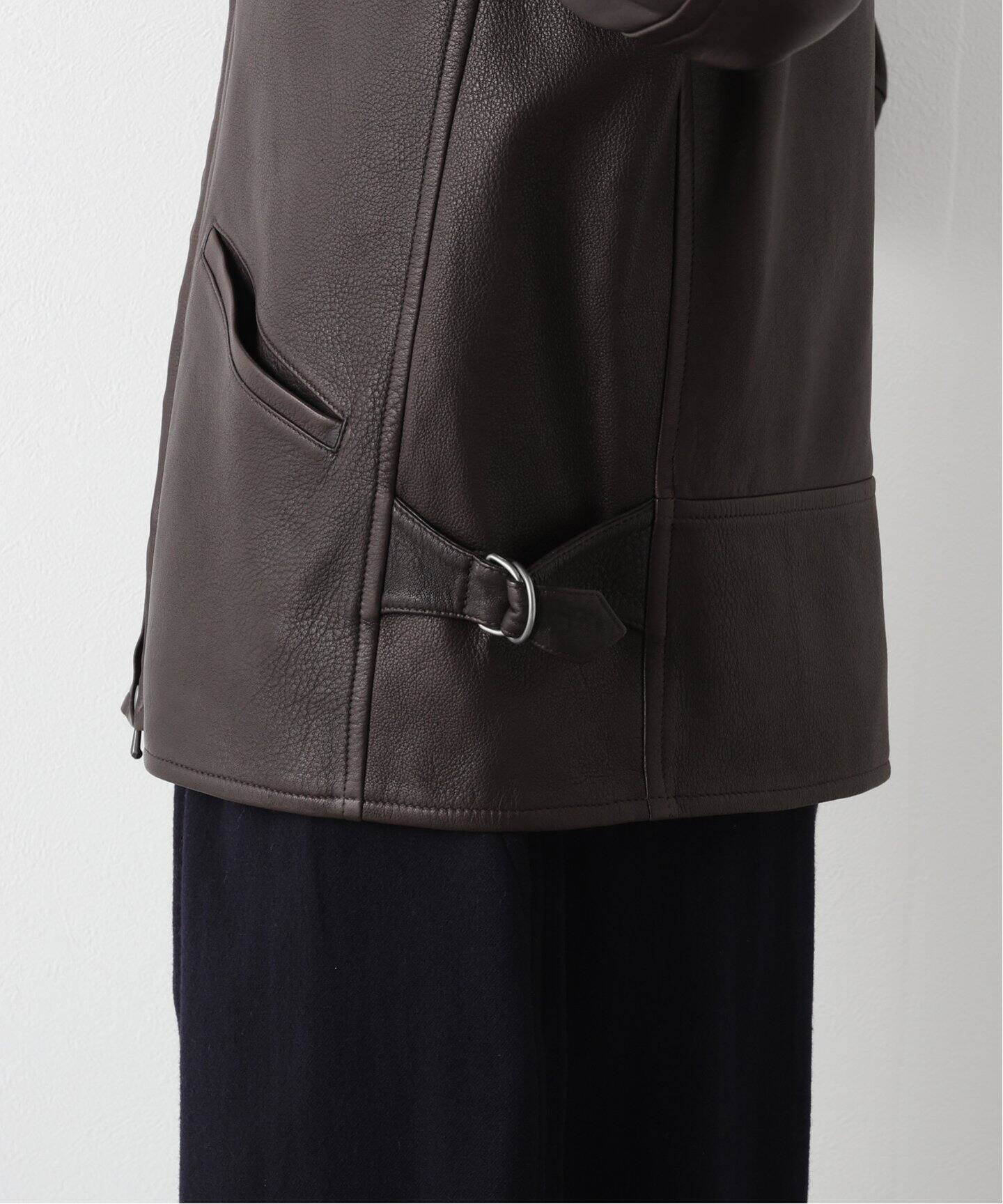 COMOLI / コモリ】leather zip short JKT（その他ブルゾン／アウター 
