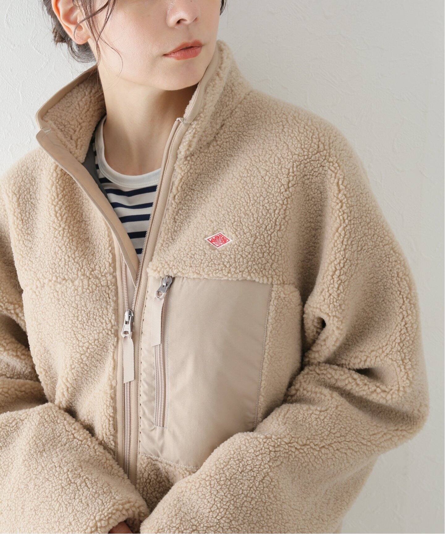DANTON / ダントン】INSULATION BOA STAND ZIP（ボア・フリース 
