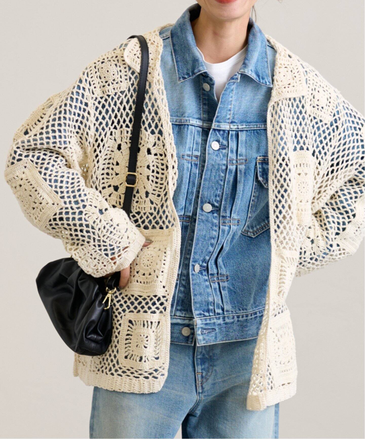 クロシェシャツジャケット（その他ブルゾン／アウター）｜FRAMeWORK  