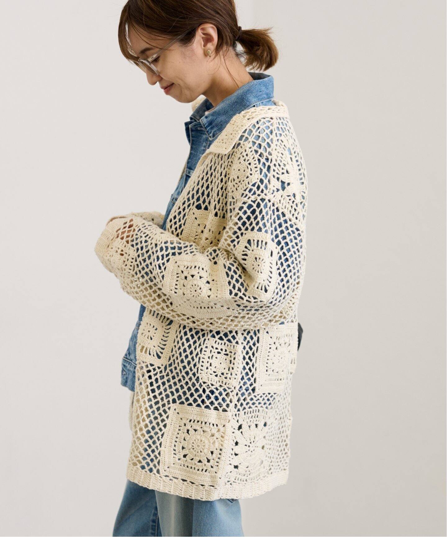 クロシェシャツジャケット（その他ブルゾン／アウター）｜FRAMeWORK  