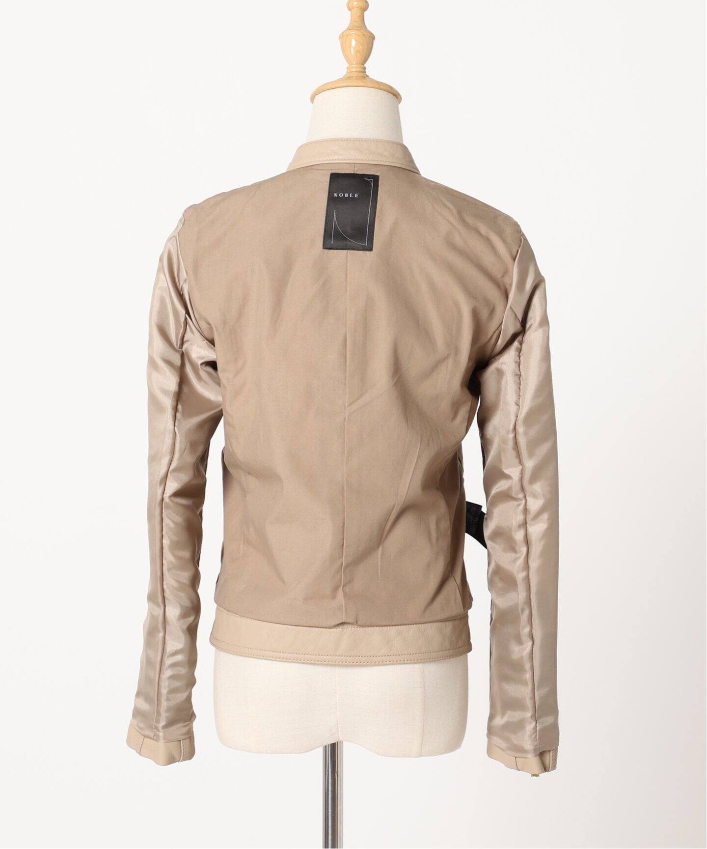 追加6》ソフトラムレザーライダースブルゾン（レザージャケット  