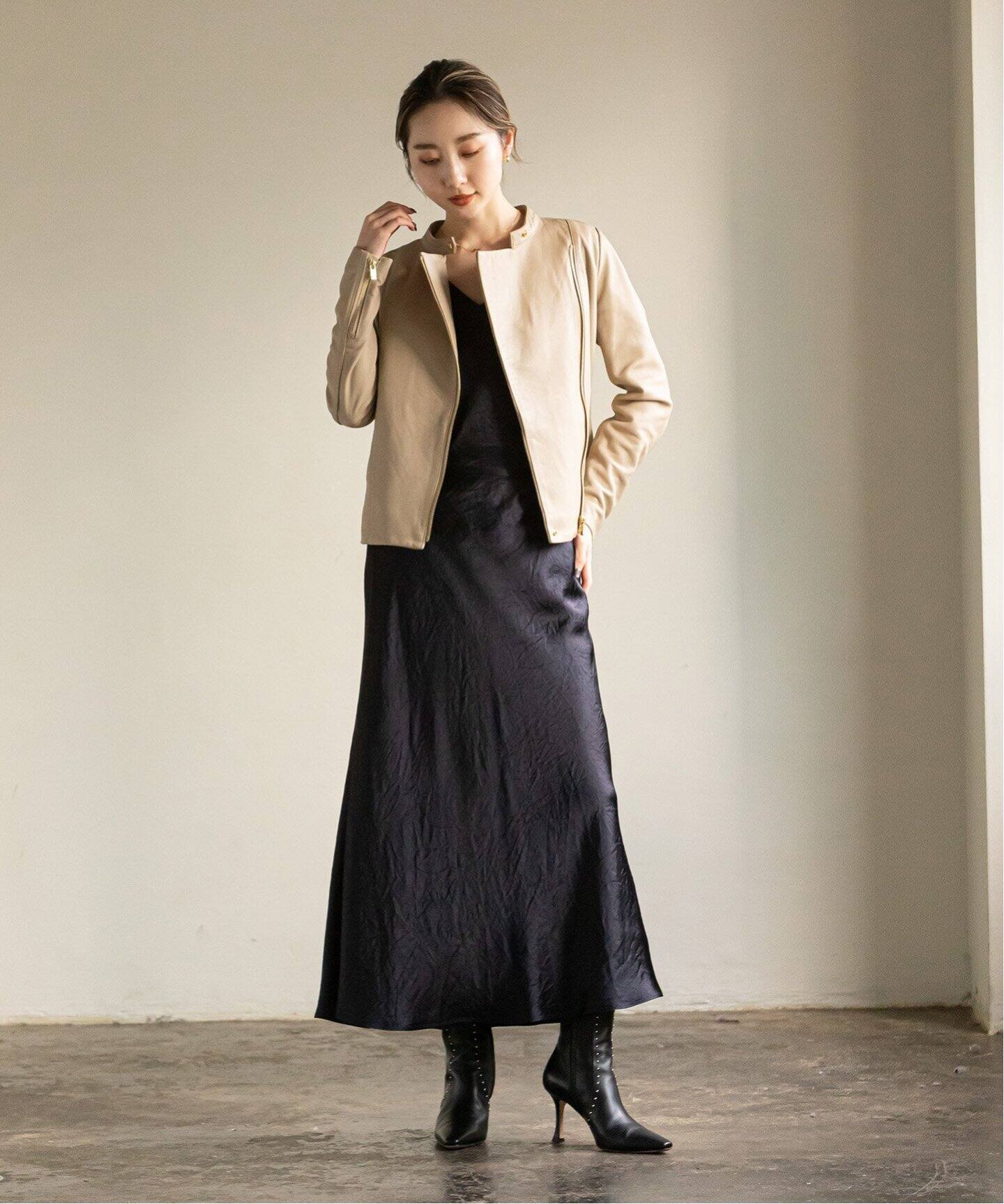 追加6》ソフトラムレザーライダースブルゾン（レザージャケット  