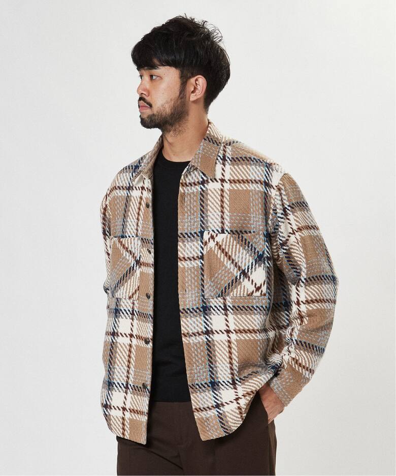 DEVEAUX / デヴォー】別注 バスケット チェック シャツ ブルゾン 