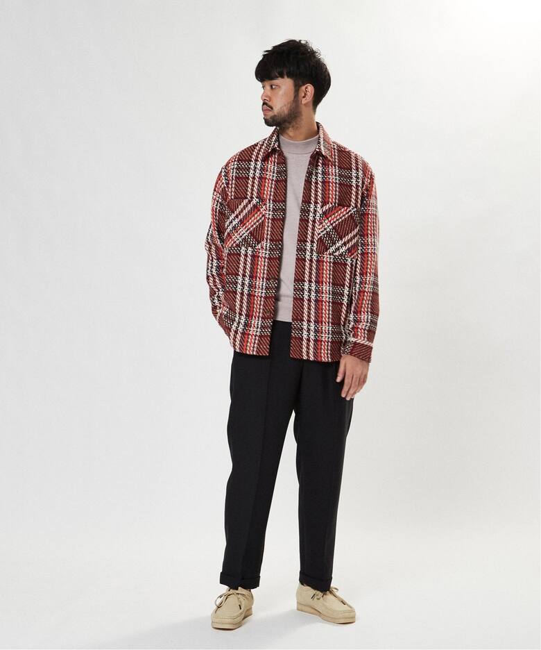 DEVEAUX / デヴォー】別注 バスケット チェック シャツ ブルゾン  