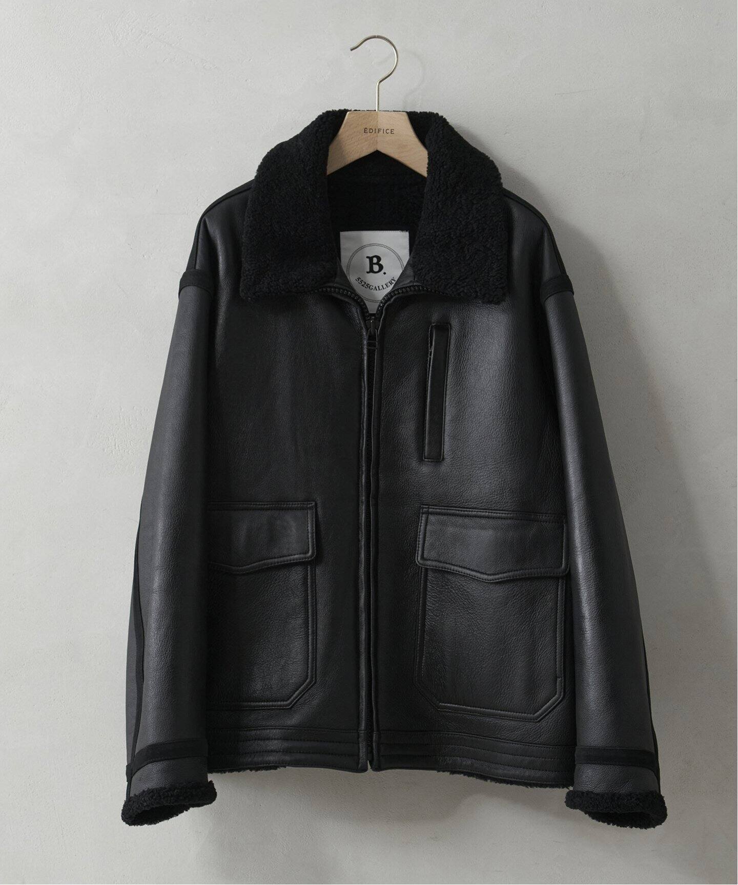 5525gallery×LA BOUCLE】別注 ムートン ボンバージャケット（ムートン 