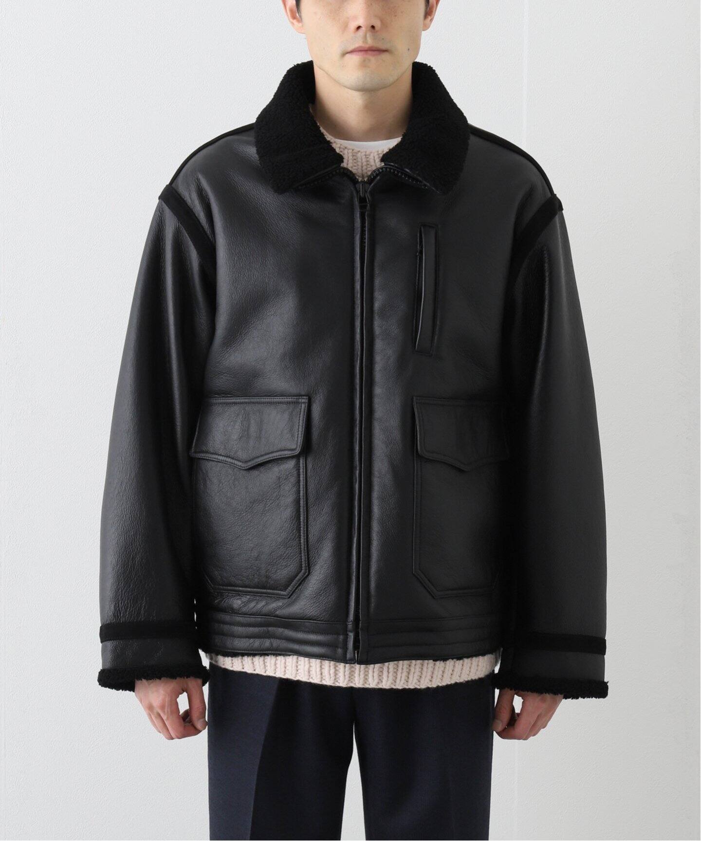 5525gallery×LA BOUCLE】別注 ムートン ボンバージャケット（ムートン 