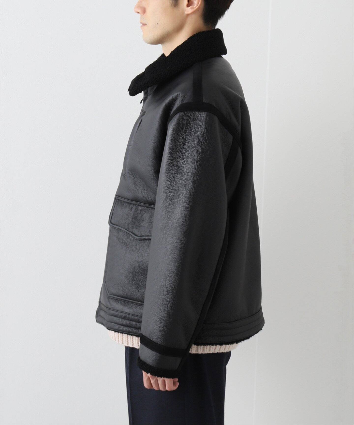 5525gallery×LA BOUCLE】別注 ムートン ボンバージャケット（ムートン 