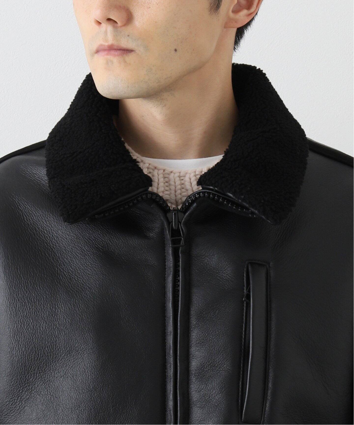 5525gallery×LA BOUCLE】別注 ムートン ボンバージャケット（ムートン 