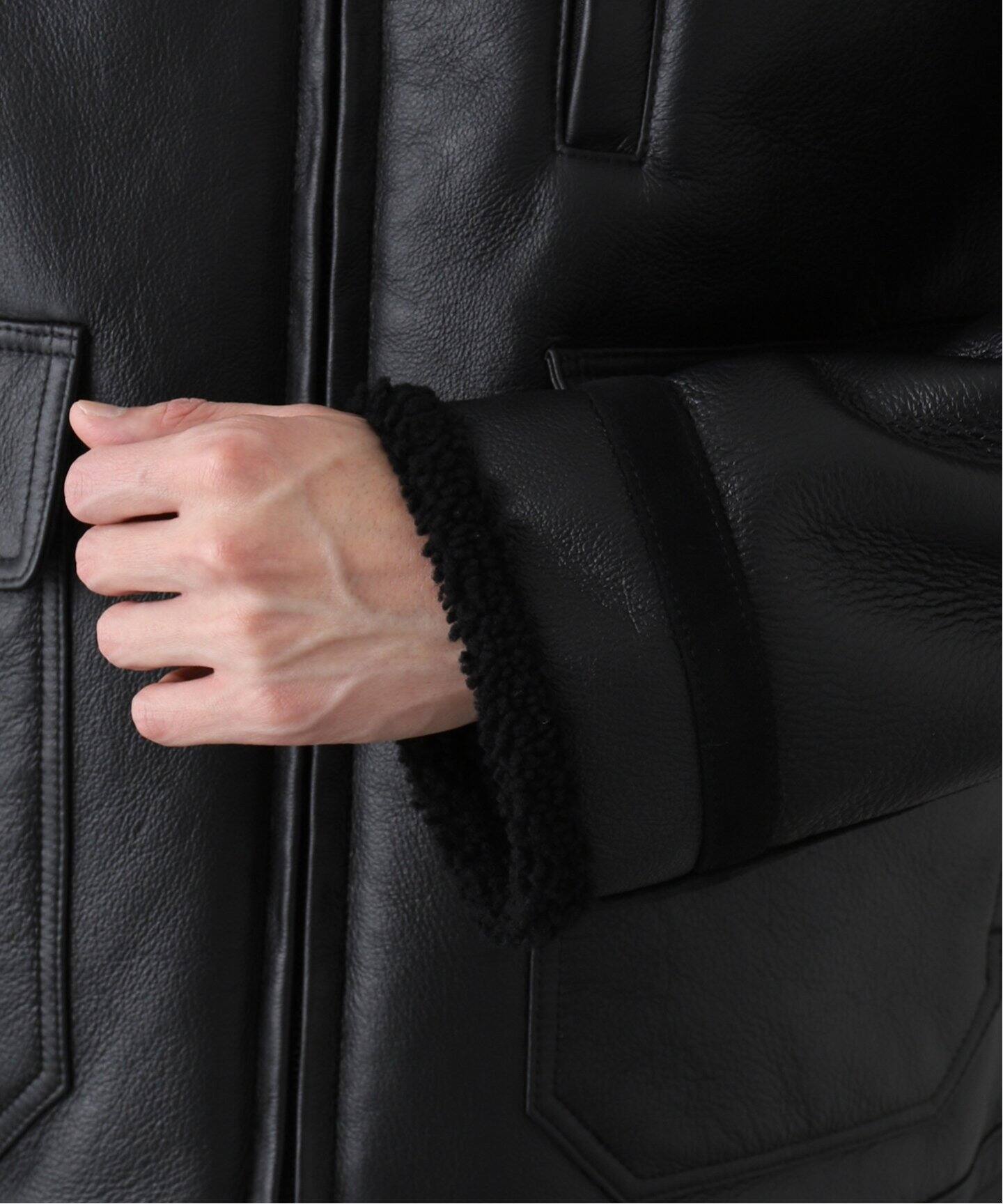 5525gallery×LA BOUCLE】別注 ムートン ボンバージャケット（ムートン 