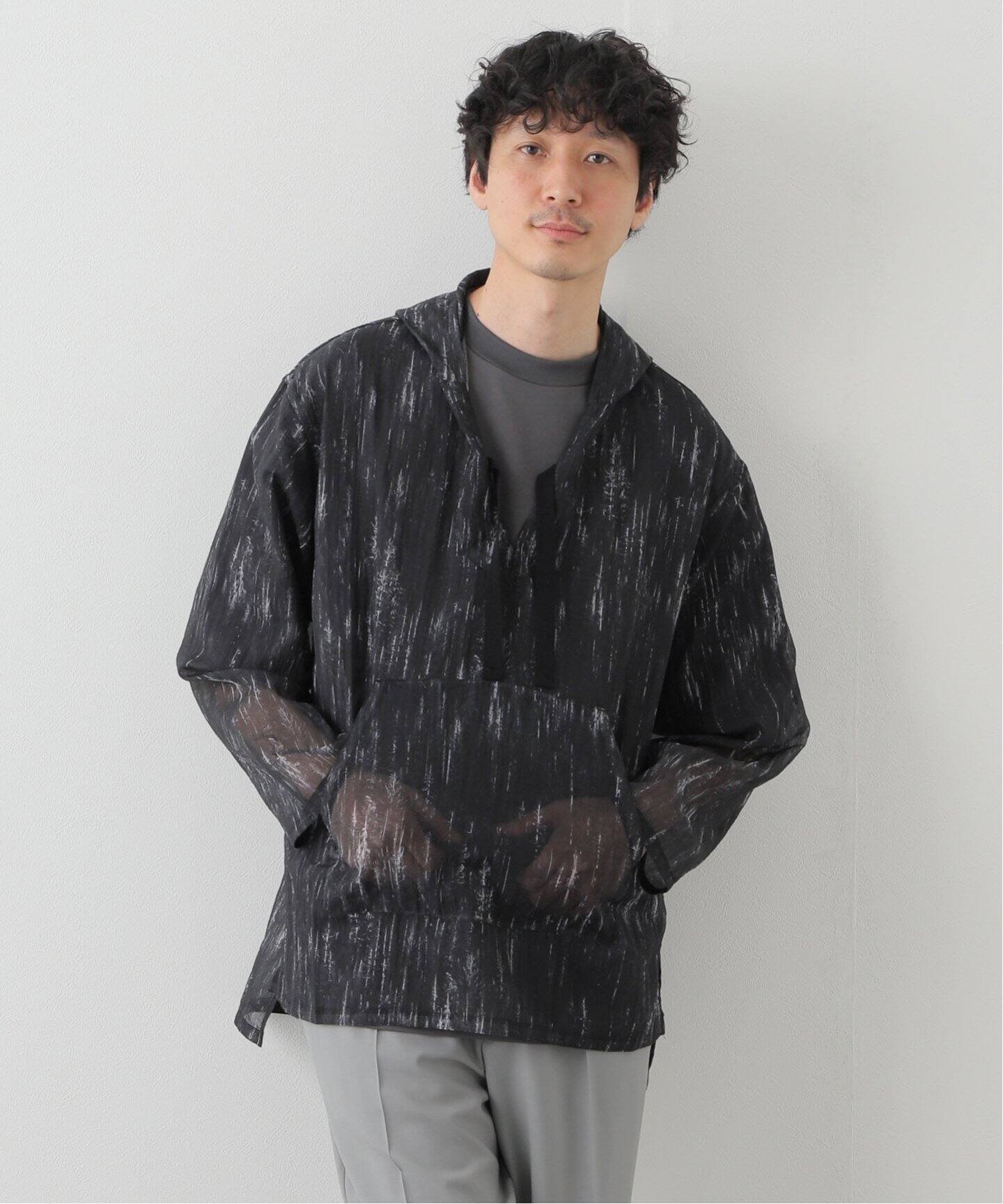 迷迭香 / マンネンロウ】フォレストパターン メッシュパーカ（パーカー 