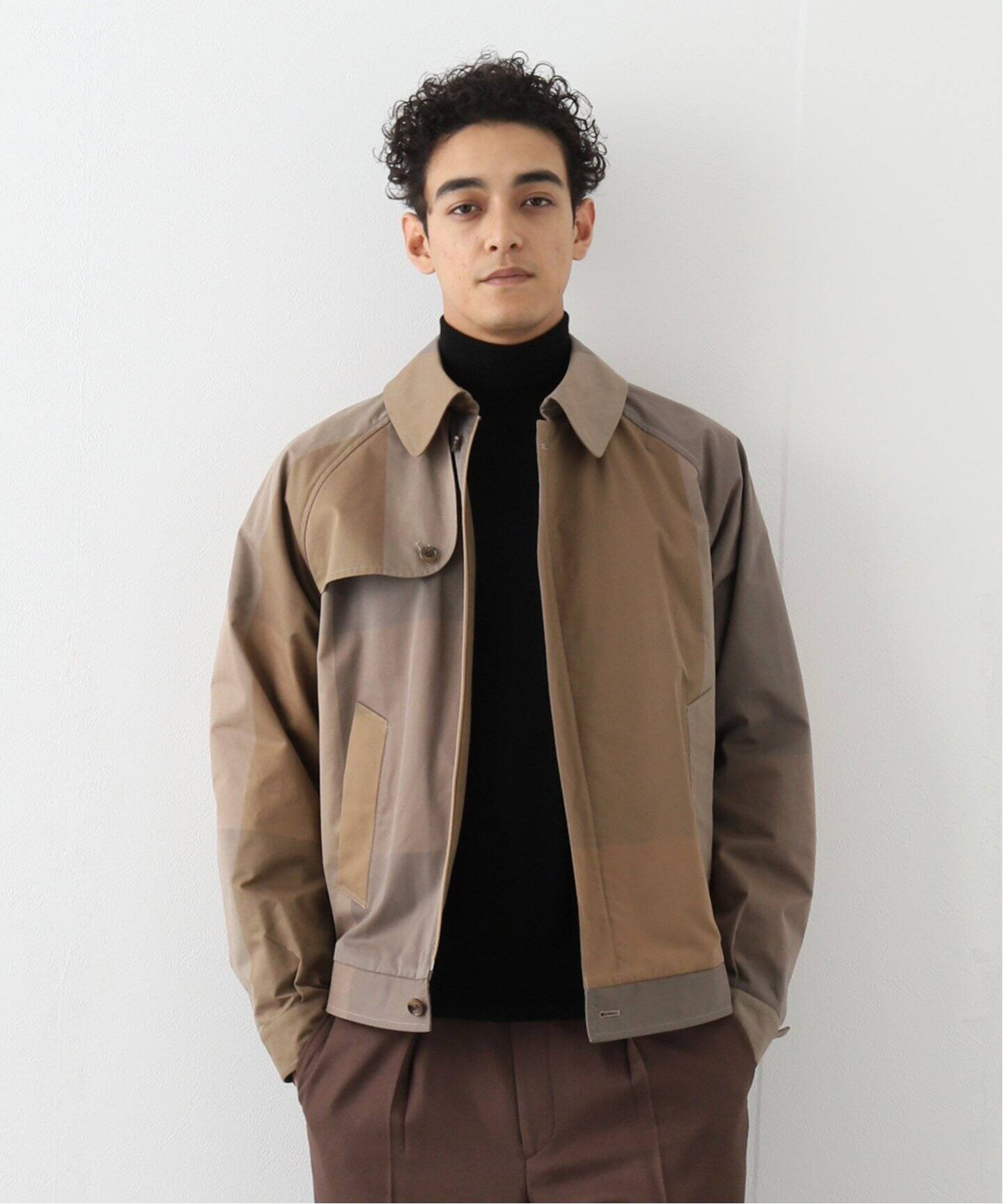 SEVEN BY SEVEN / セブンバイセブン】Big block chk TRENCH BLOUSON  