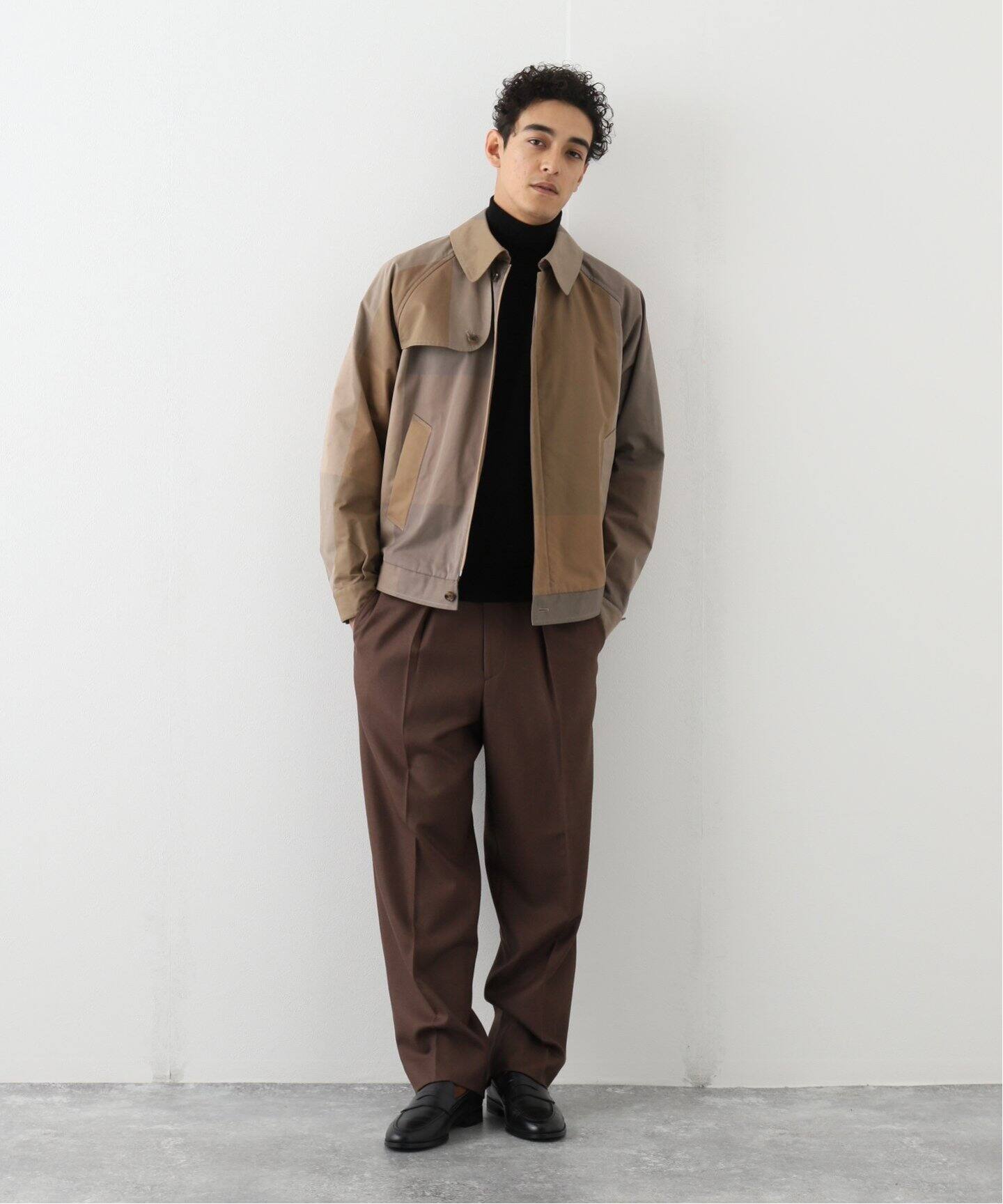 SEVEN BY SEVEN / セブンバイセブン】Big block chk TRENCH BLOUSON  