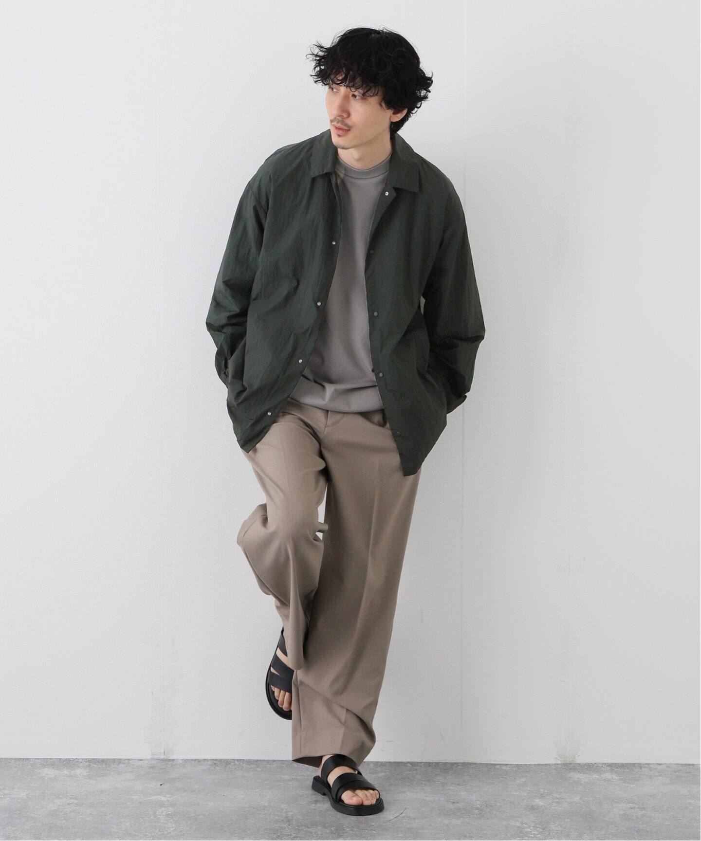 ATON/エイトン】HAND DYE NYLON COACH JACKET（その他ブルゾン  