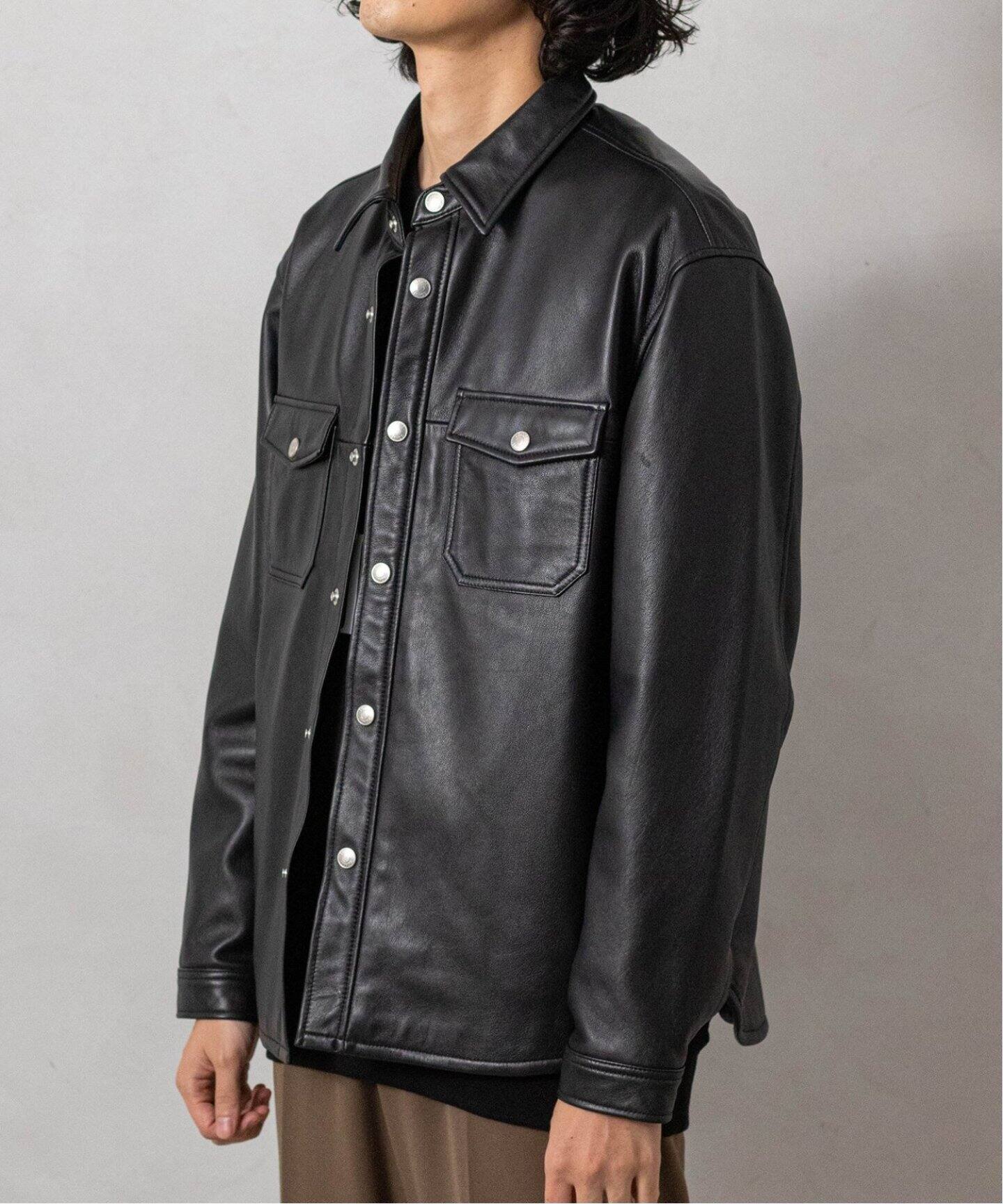 Schott / ショット】ラムレザー CPOシャツ（その他ブルゾン／アウター 