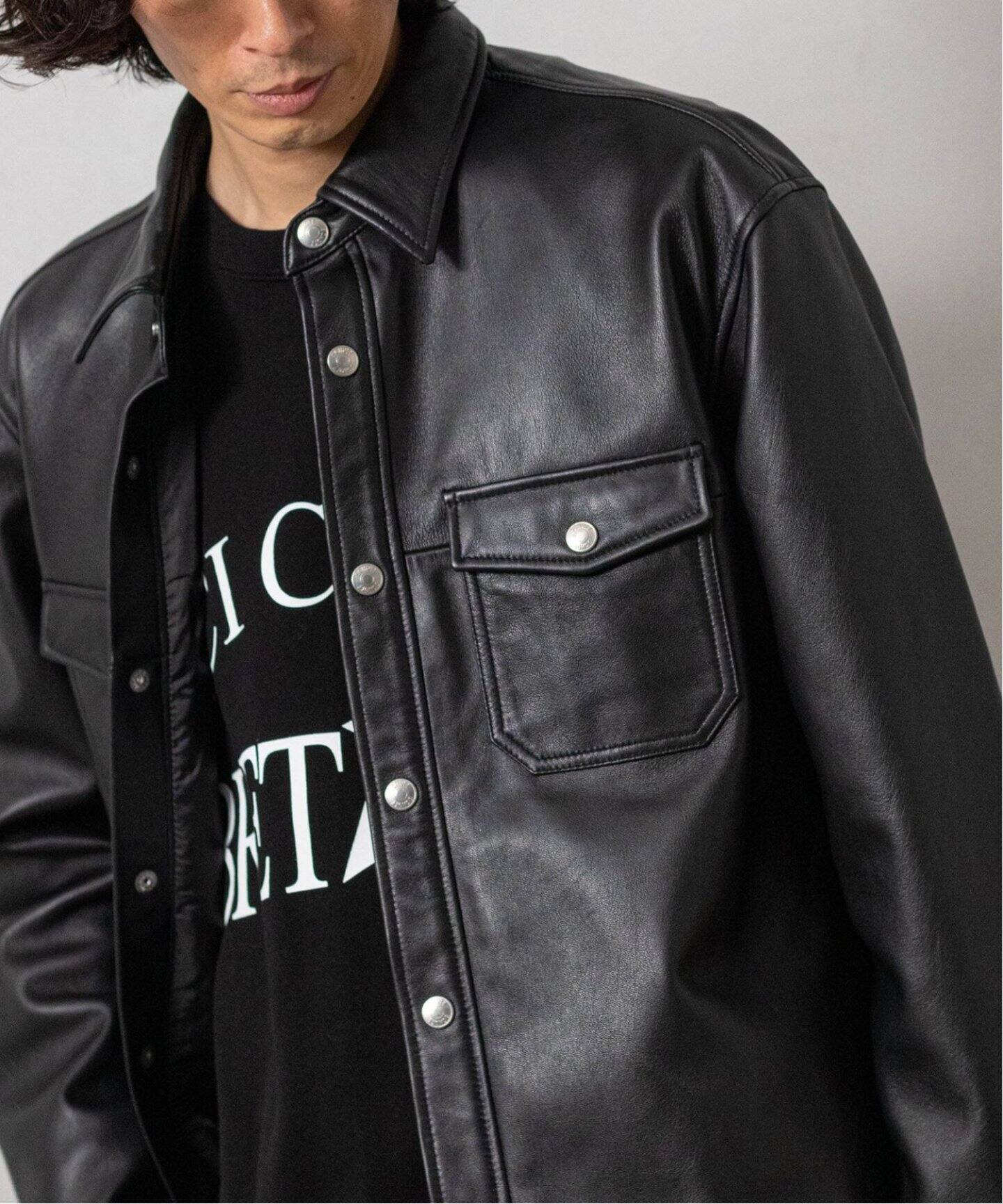 Schott / ショット】ラムレザー CPOシャツ（その他ブルゾン／アウター