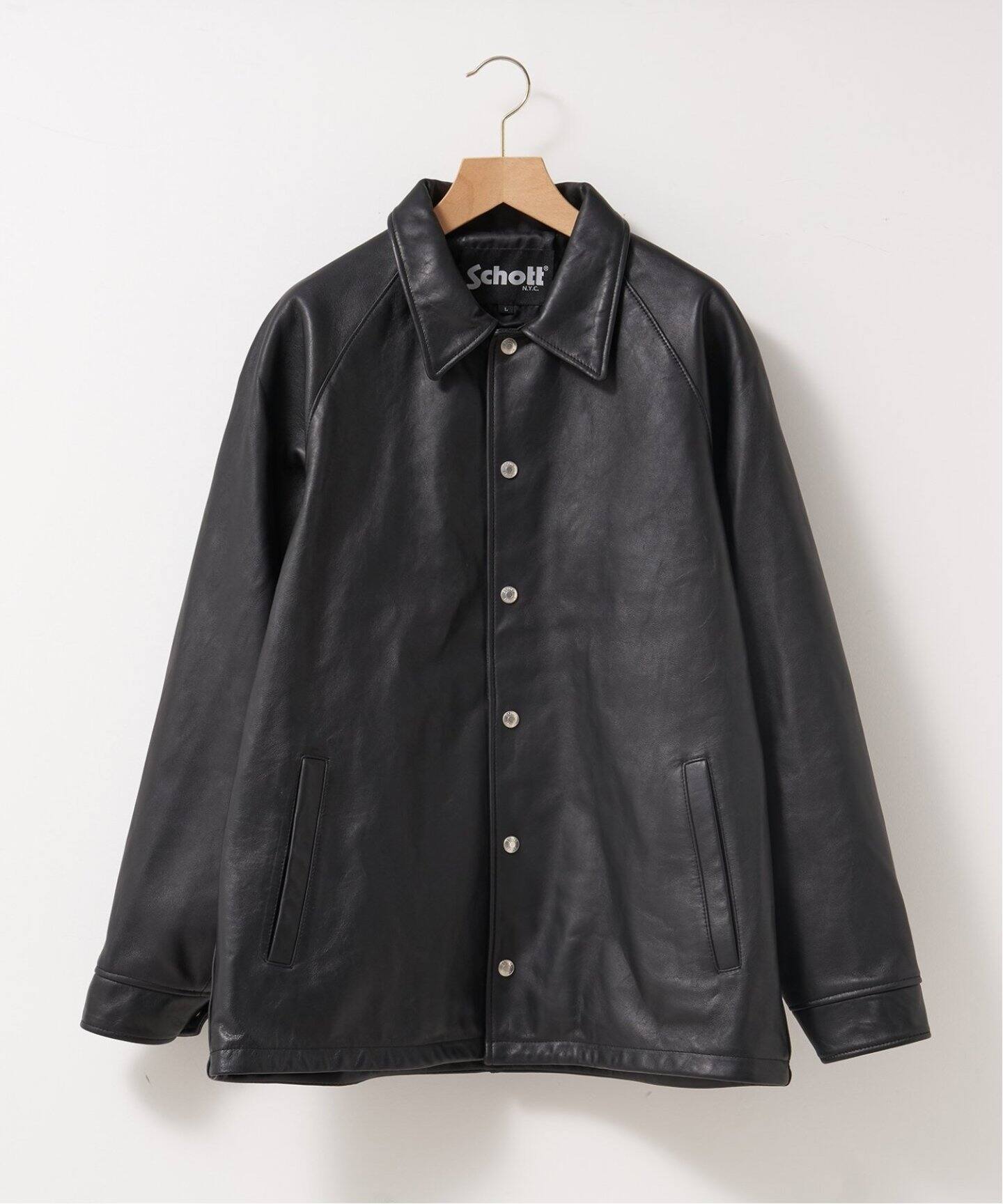 Schott ショット beauty&youth別注 勿体なく レザーコーチジャケット L