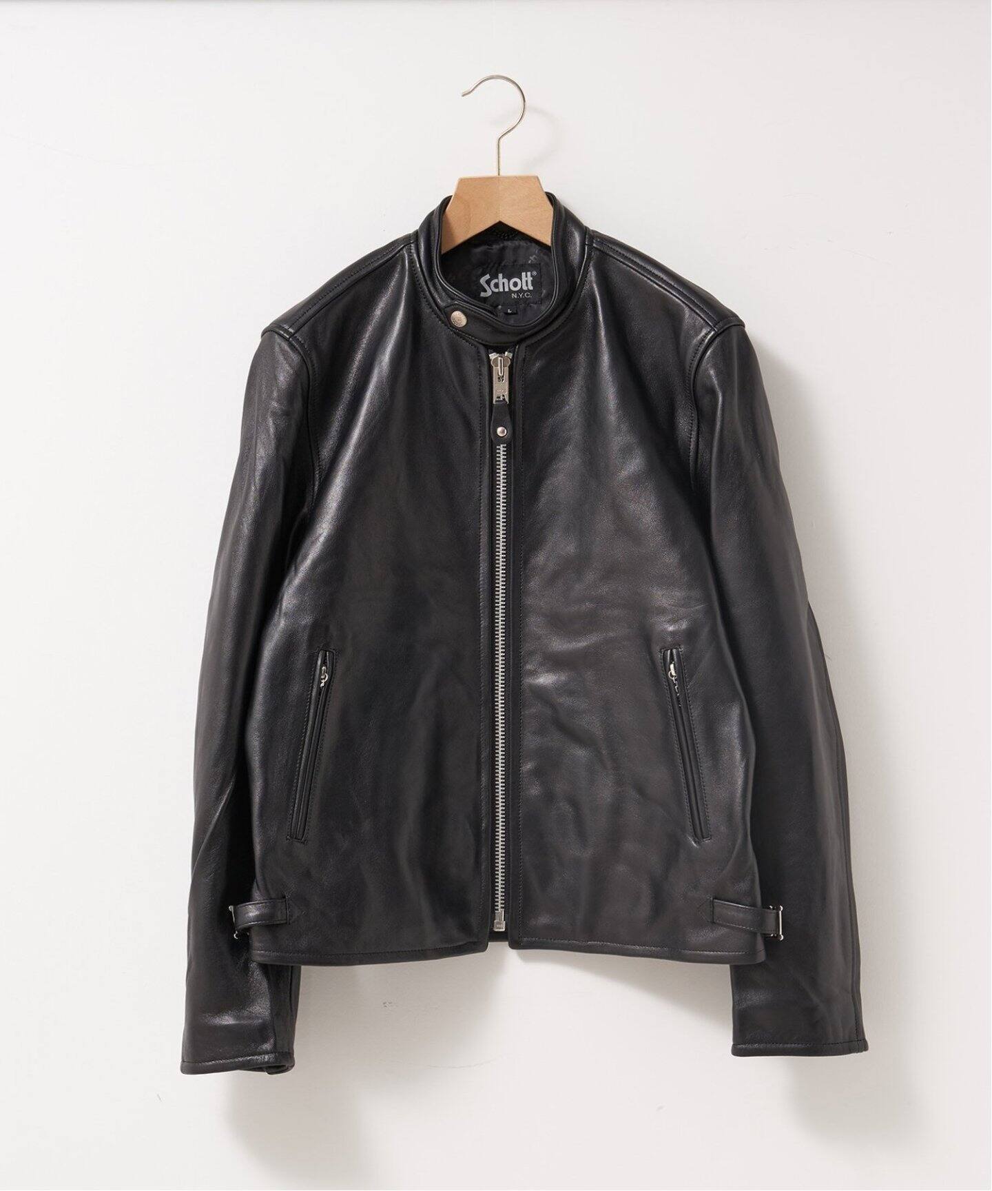 Sohott レザー シングルライダーズジャケット M ダメージ加工 USED 